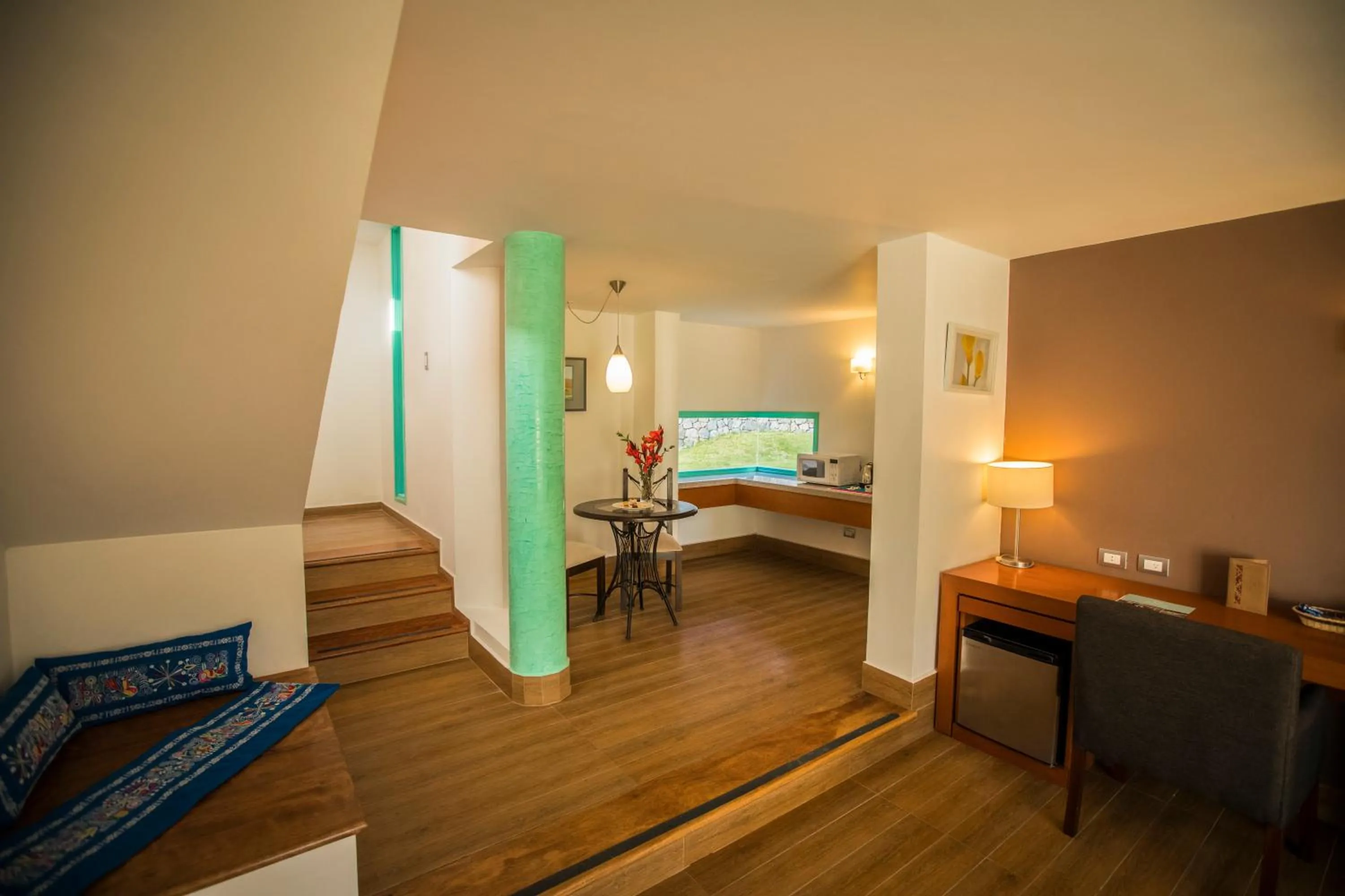 Kitchen or kitchenette, Bed in Aranwa Pueblito Encantado del Colca