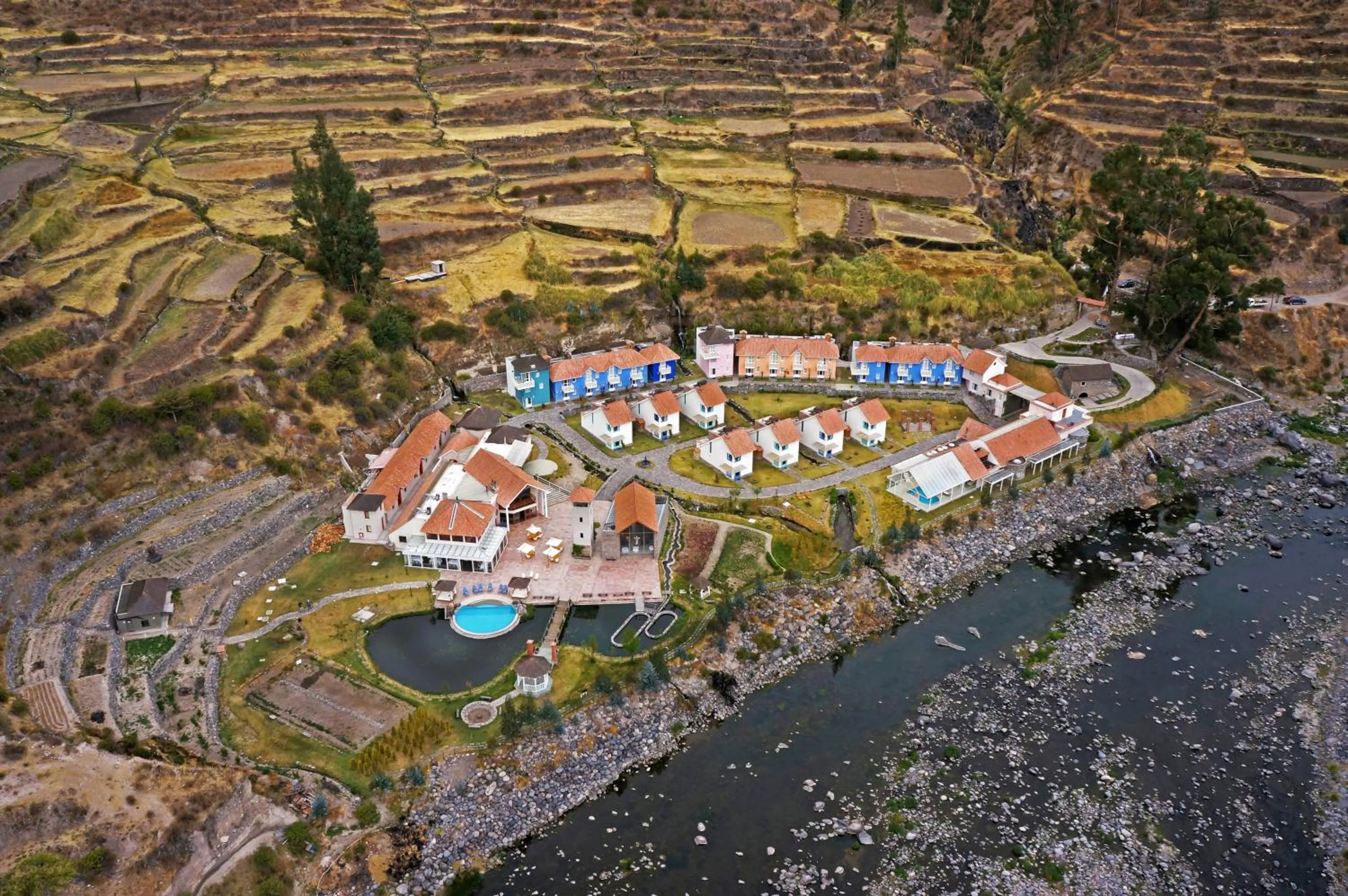 Bird's eye view in Aranwa Pueblito Encantado del Colca