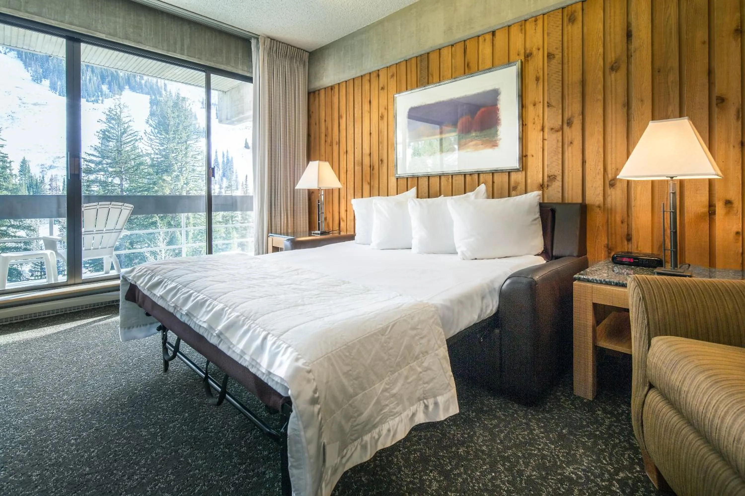 Bed in The Lodge at Snowbird