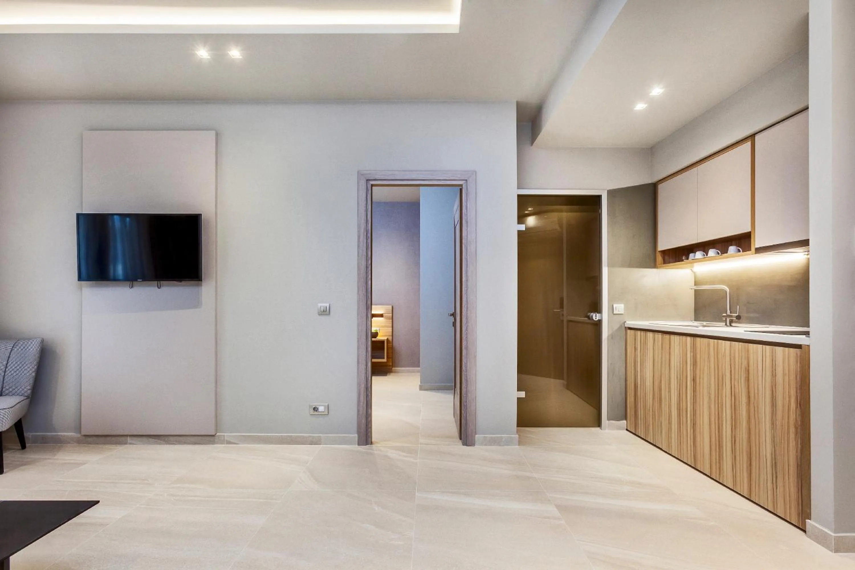 Kitchen or kitchenette in Pefki Deluxe Residences