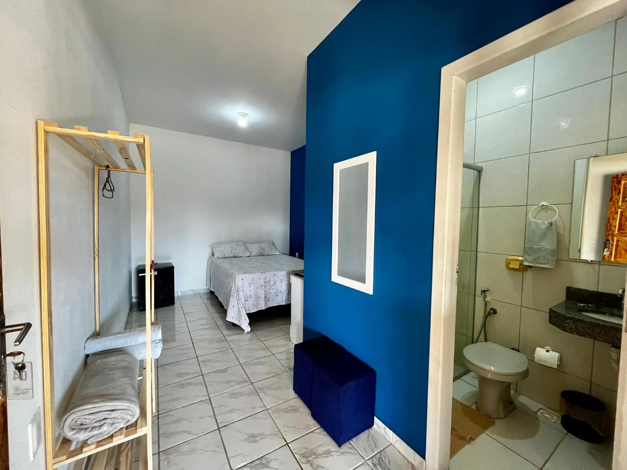 Bed in Pousada da Rose