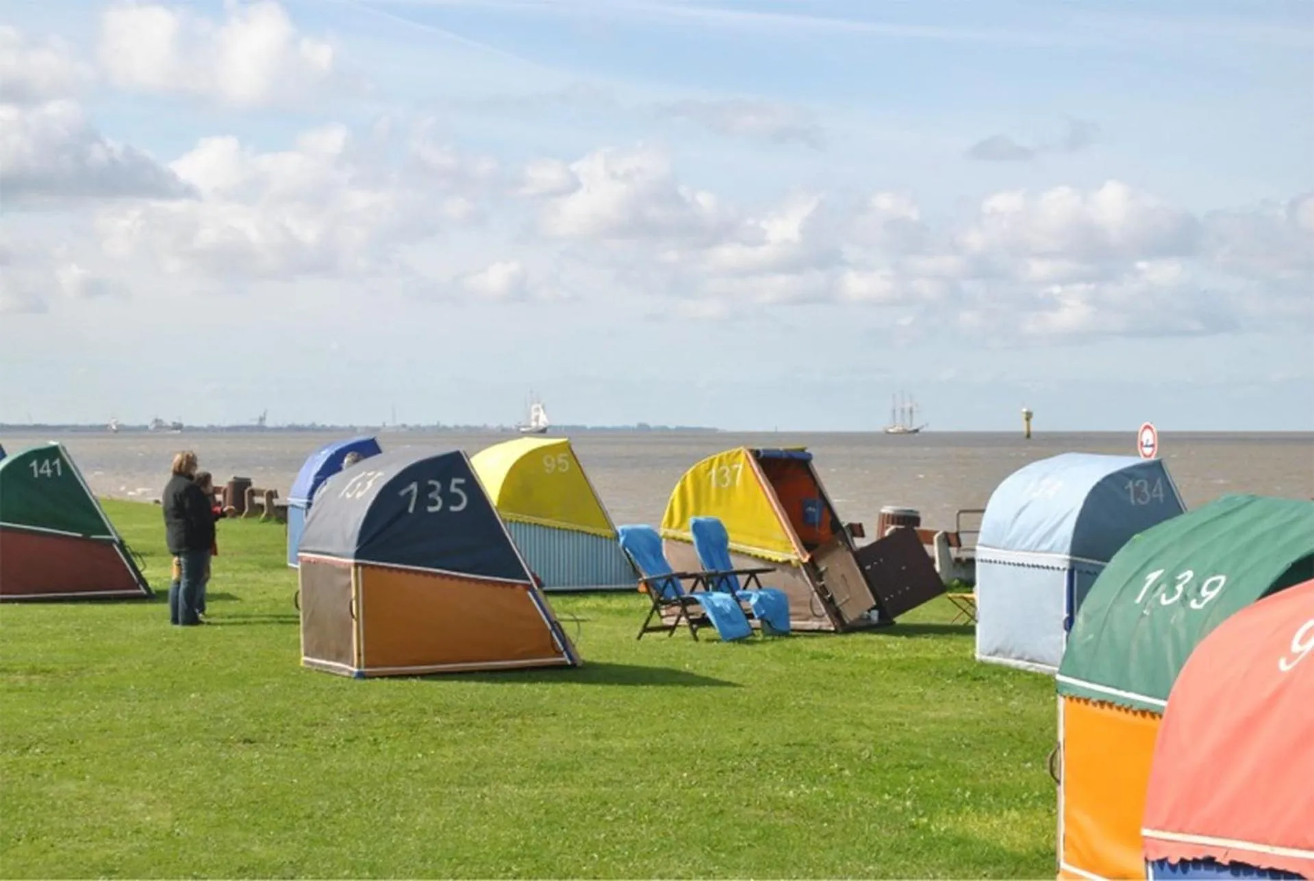 Beach in Ferienwohnung Kiebitz IV