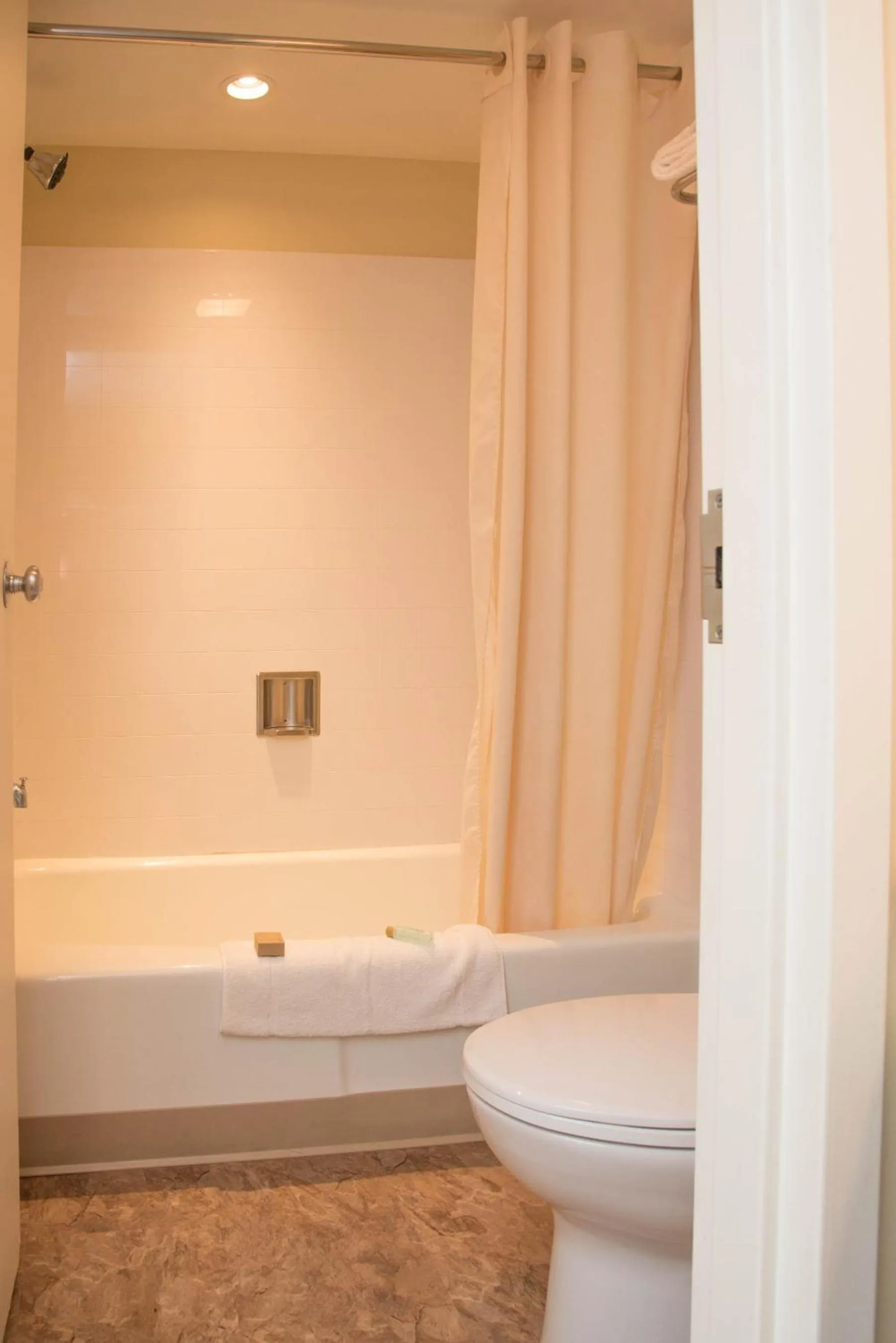 Toilet in Colonnade Inn