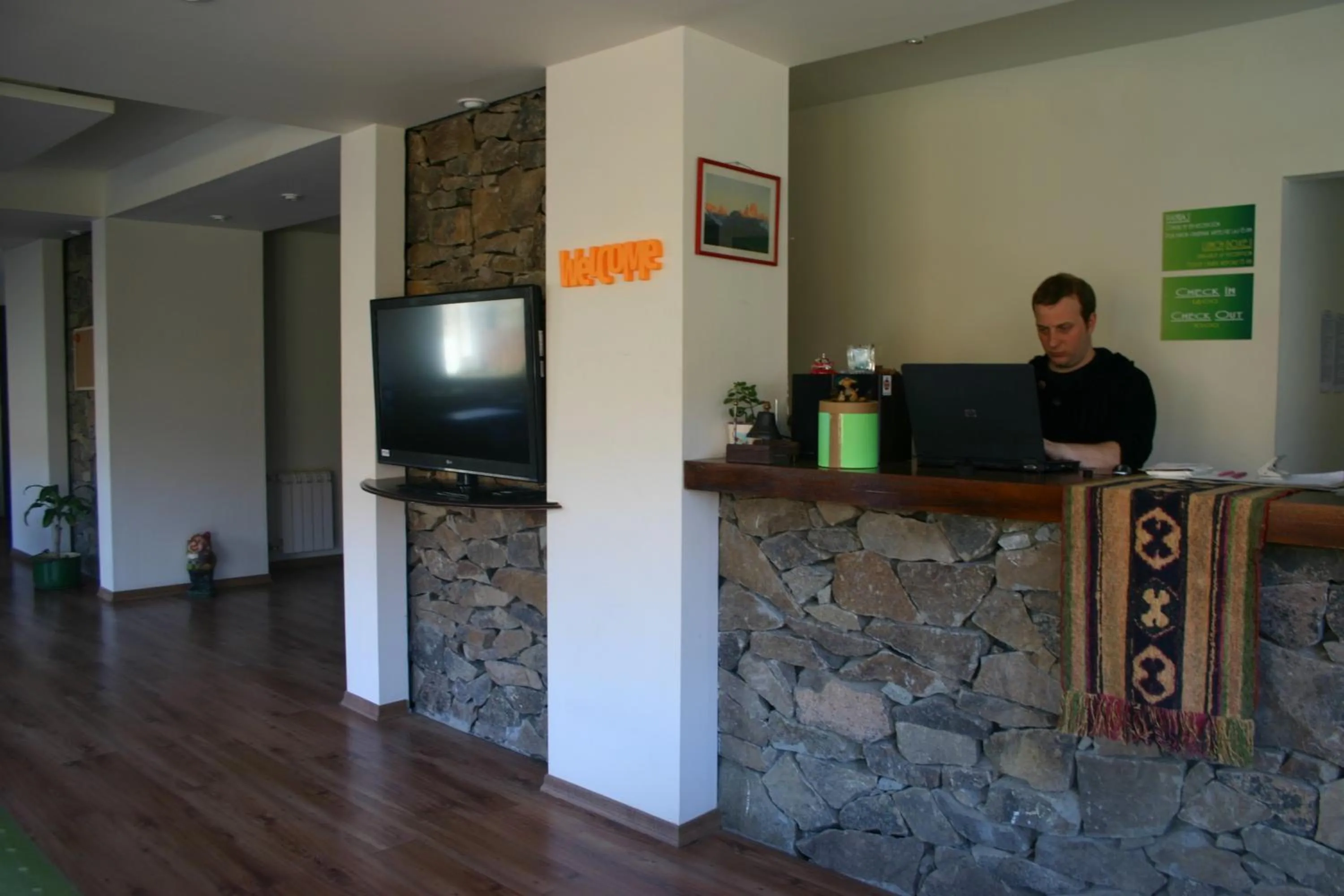 Lobby or reception in Hostería Los Gnomos