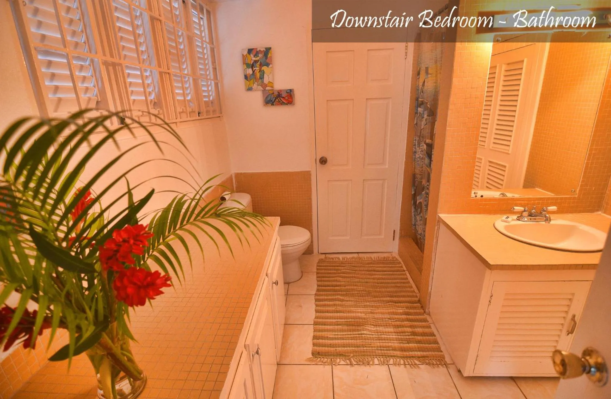 Bathroom in Moon San Villa at the Blue Lagoon
