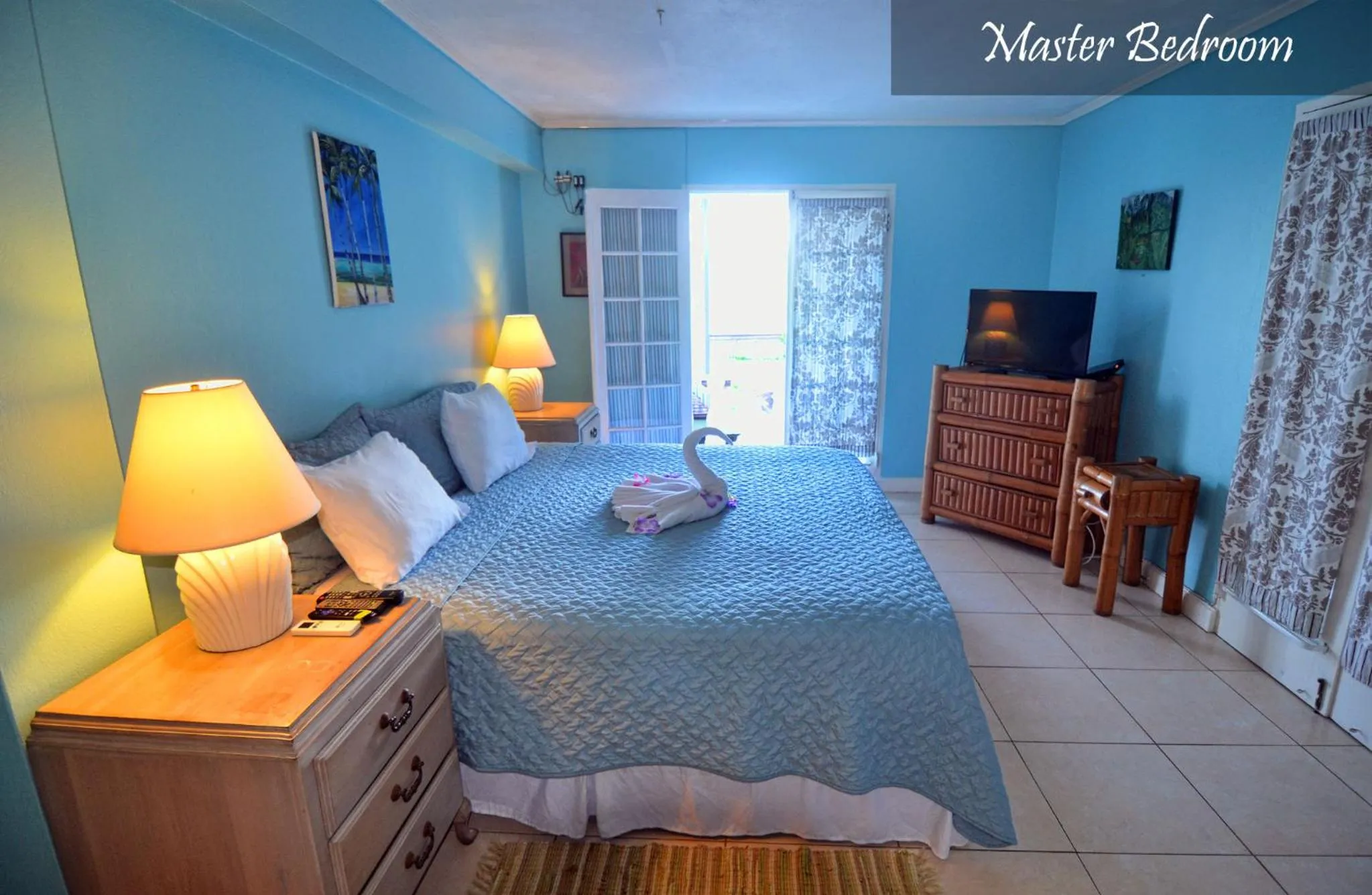 Bedroom, Bed in Moon San Villa at the Blue Lagoon