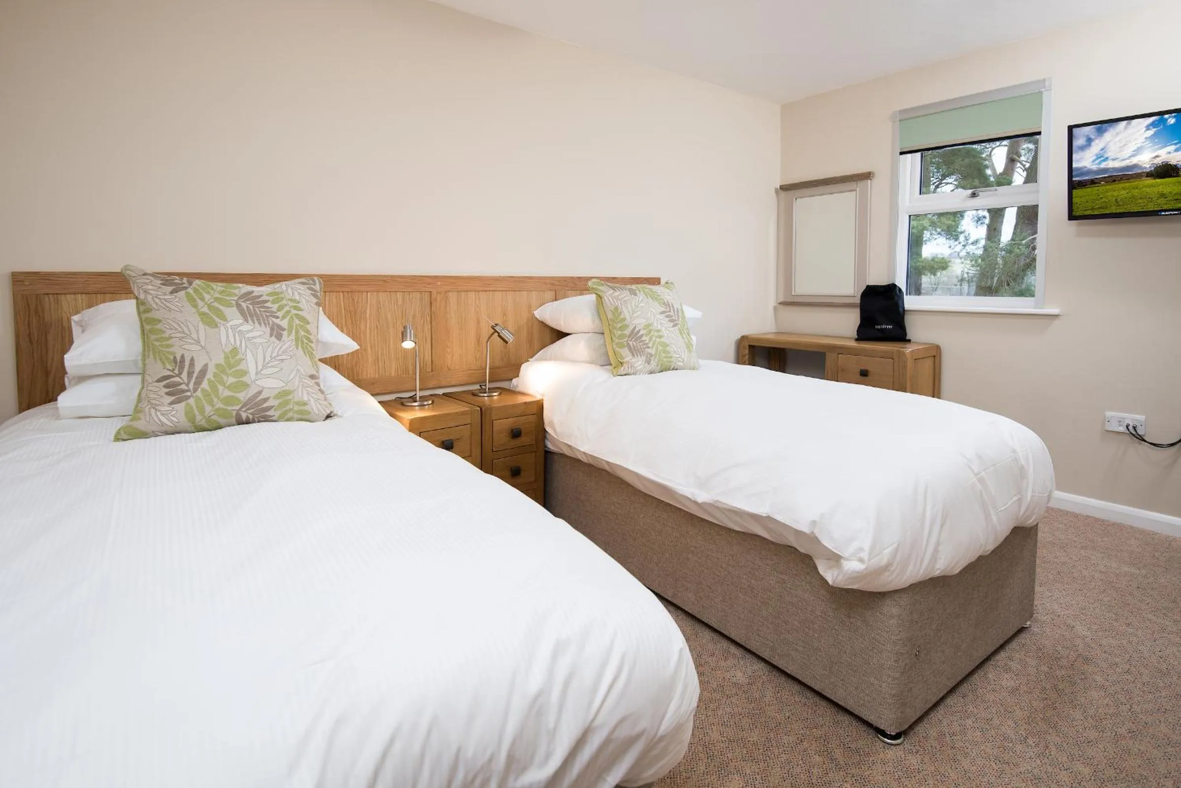 Bed in Brown Rigg Guest Rooms