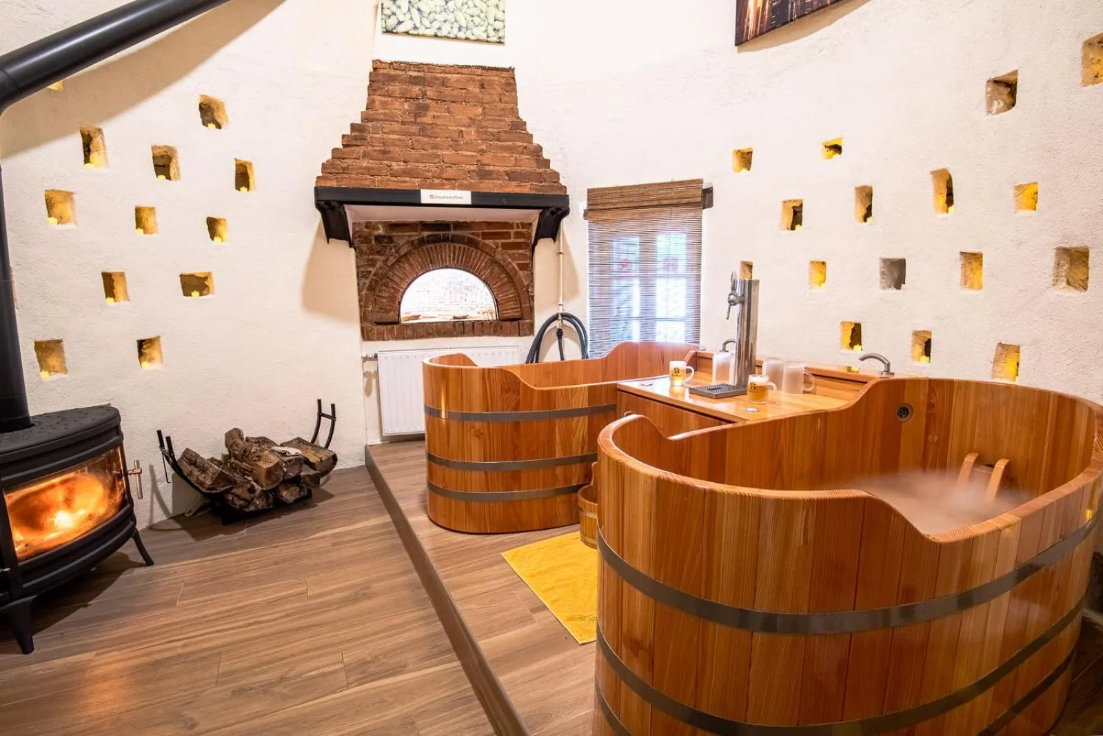 Spa and wellness centre/facilities in Chateau de Vaugrignon - Beer Spa