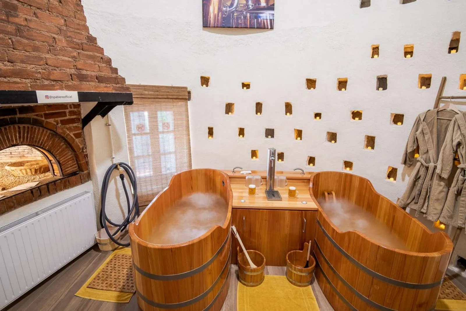 Spa and wellness centre/facilities in Chateau de Vaugrignon - Beer Spa
