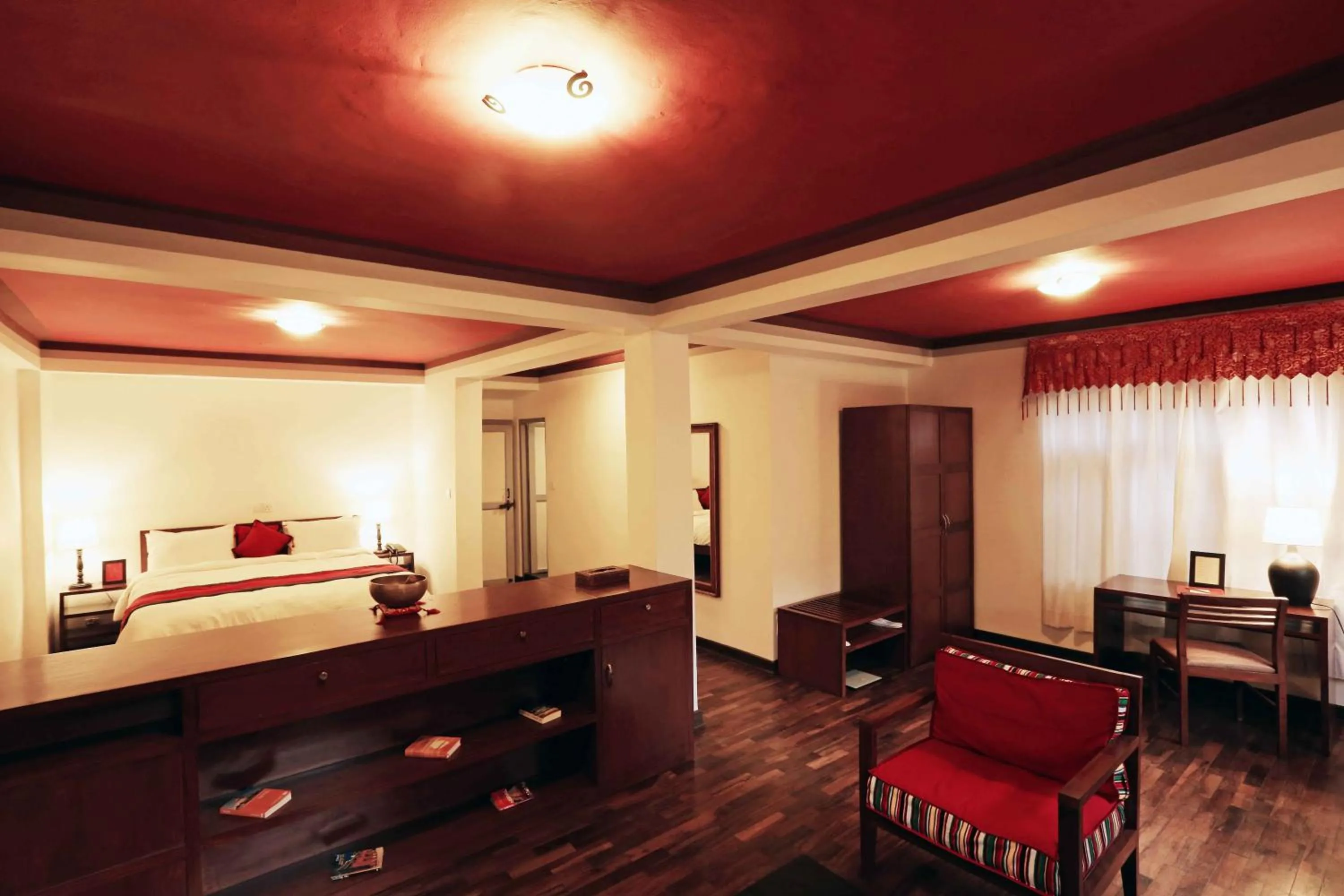 Seating area, Bed in Shambaling Boutique Hotel