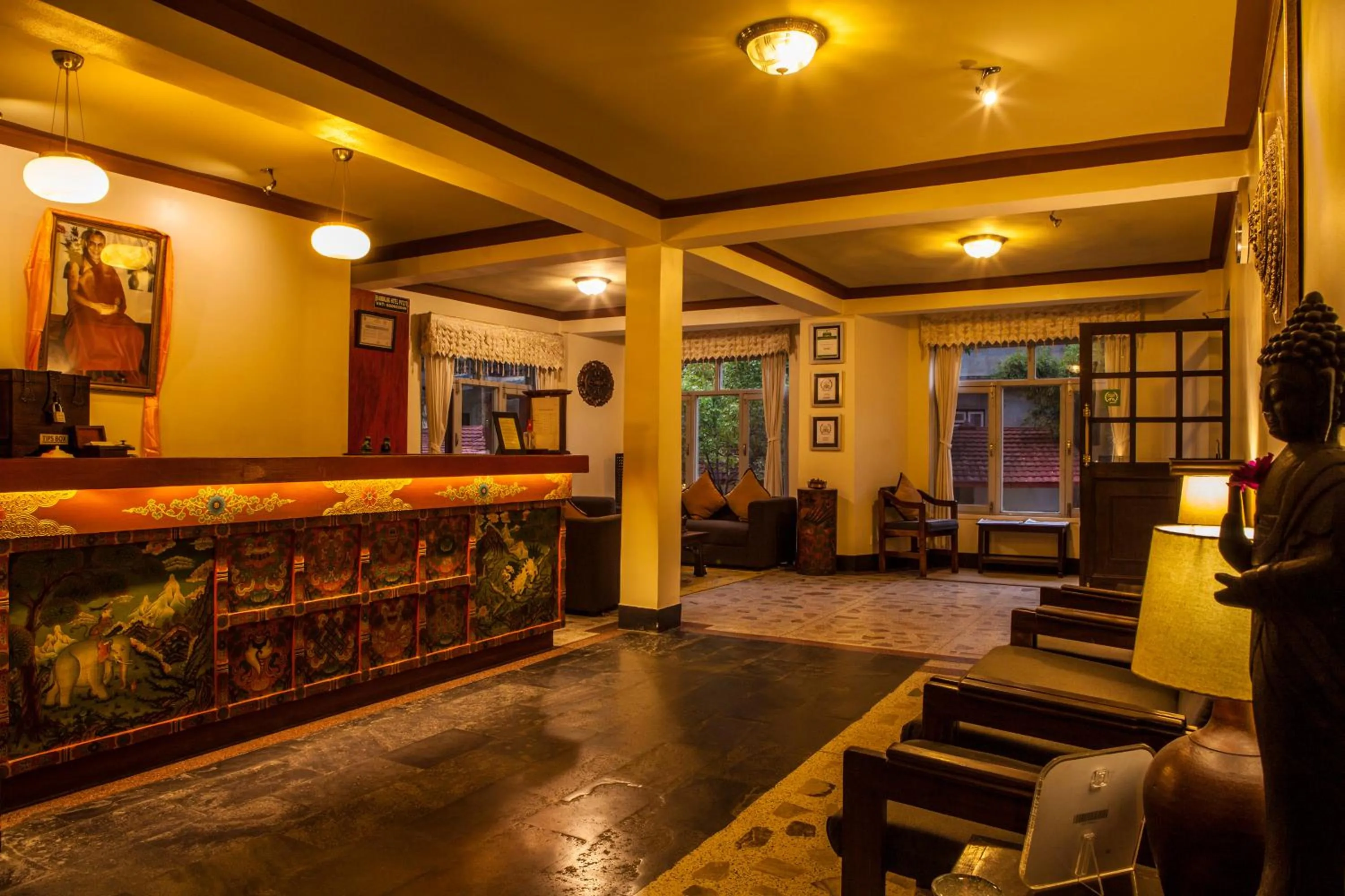 Lobby or reception in Shambaling Boutique Hotel