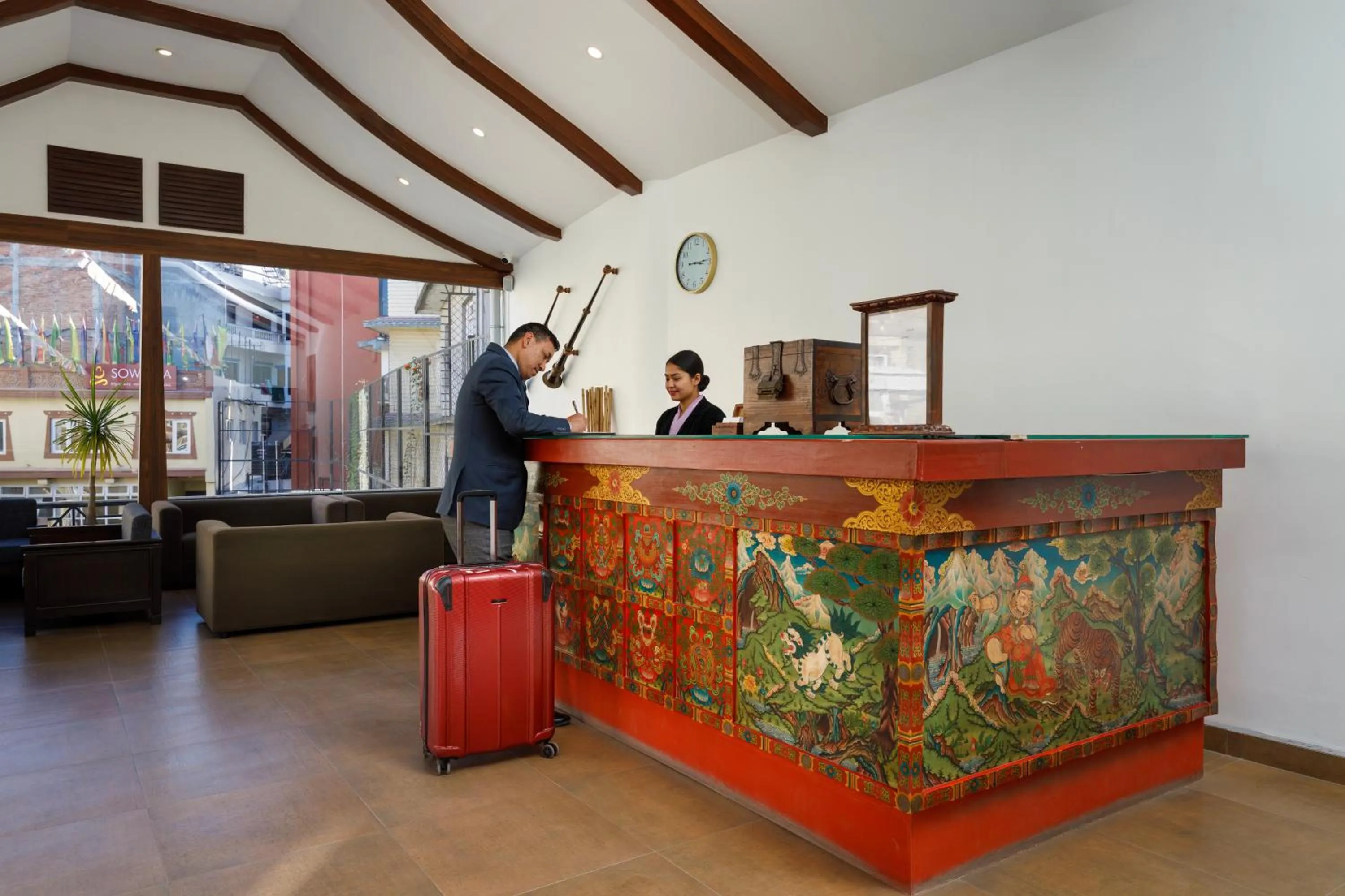 Lobby or reception in Shambaling Boutique Hotel