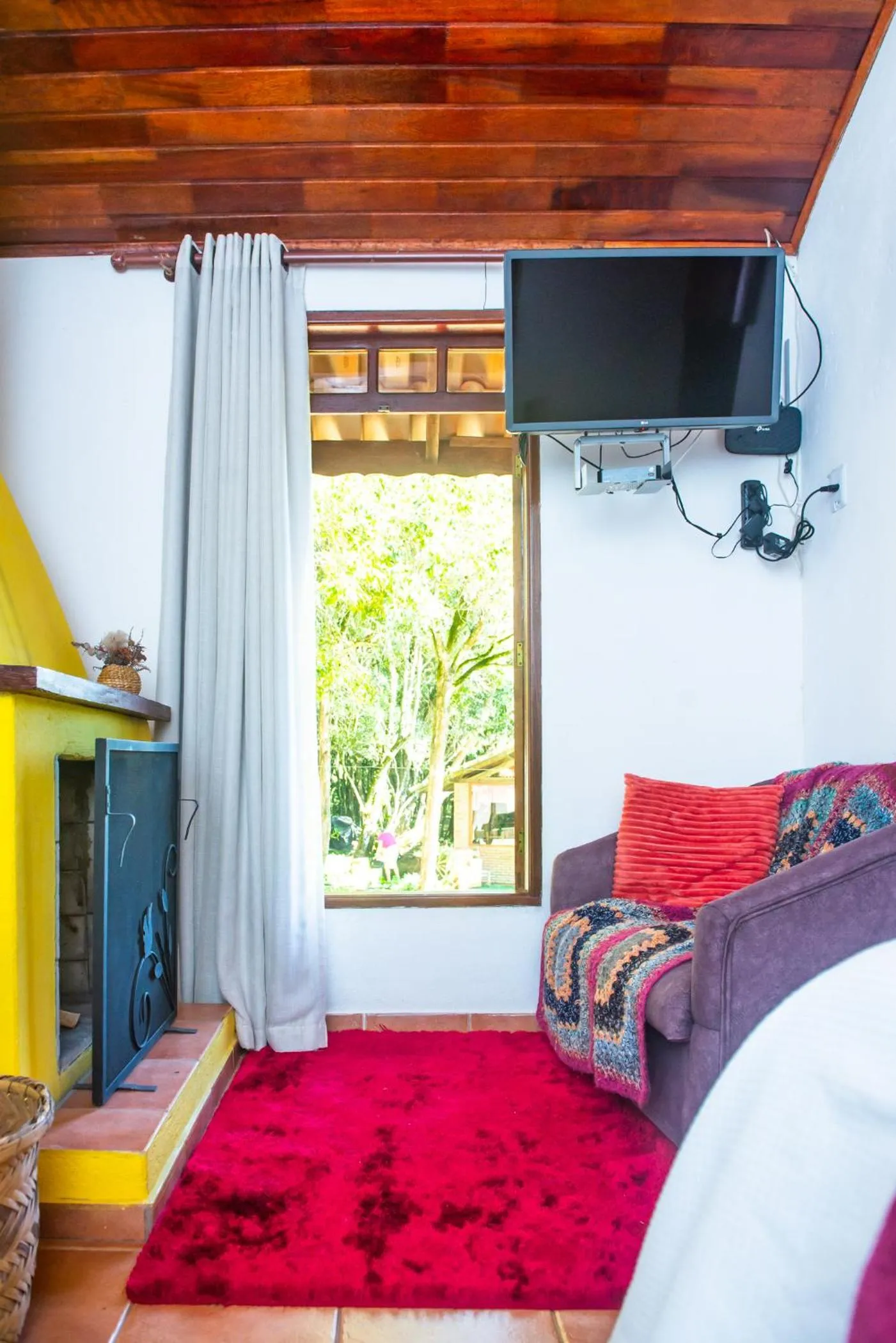 Bed in Chalés Recanto da cachoeira