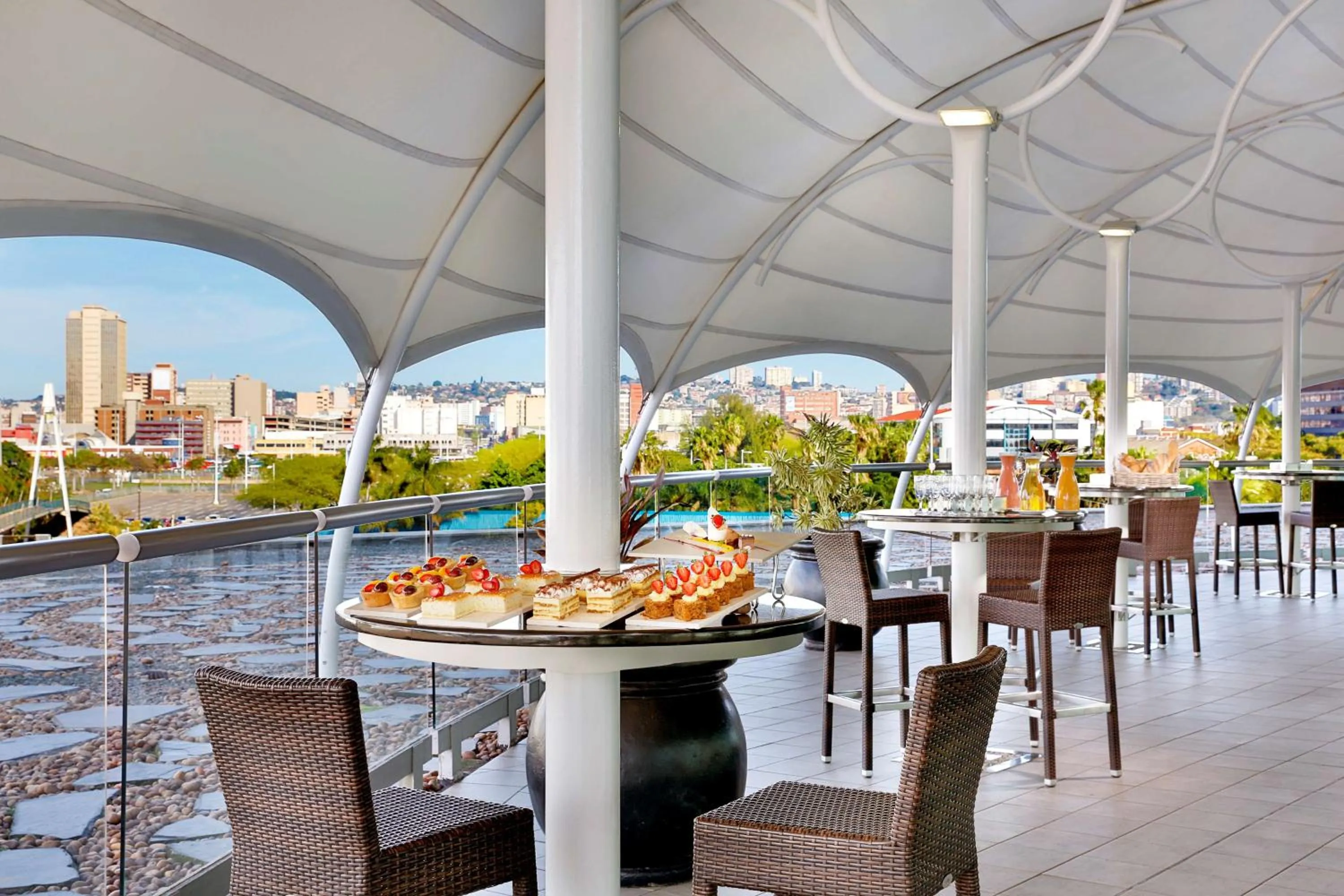 Dining area in Hilton Durban