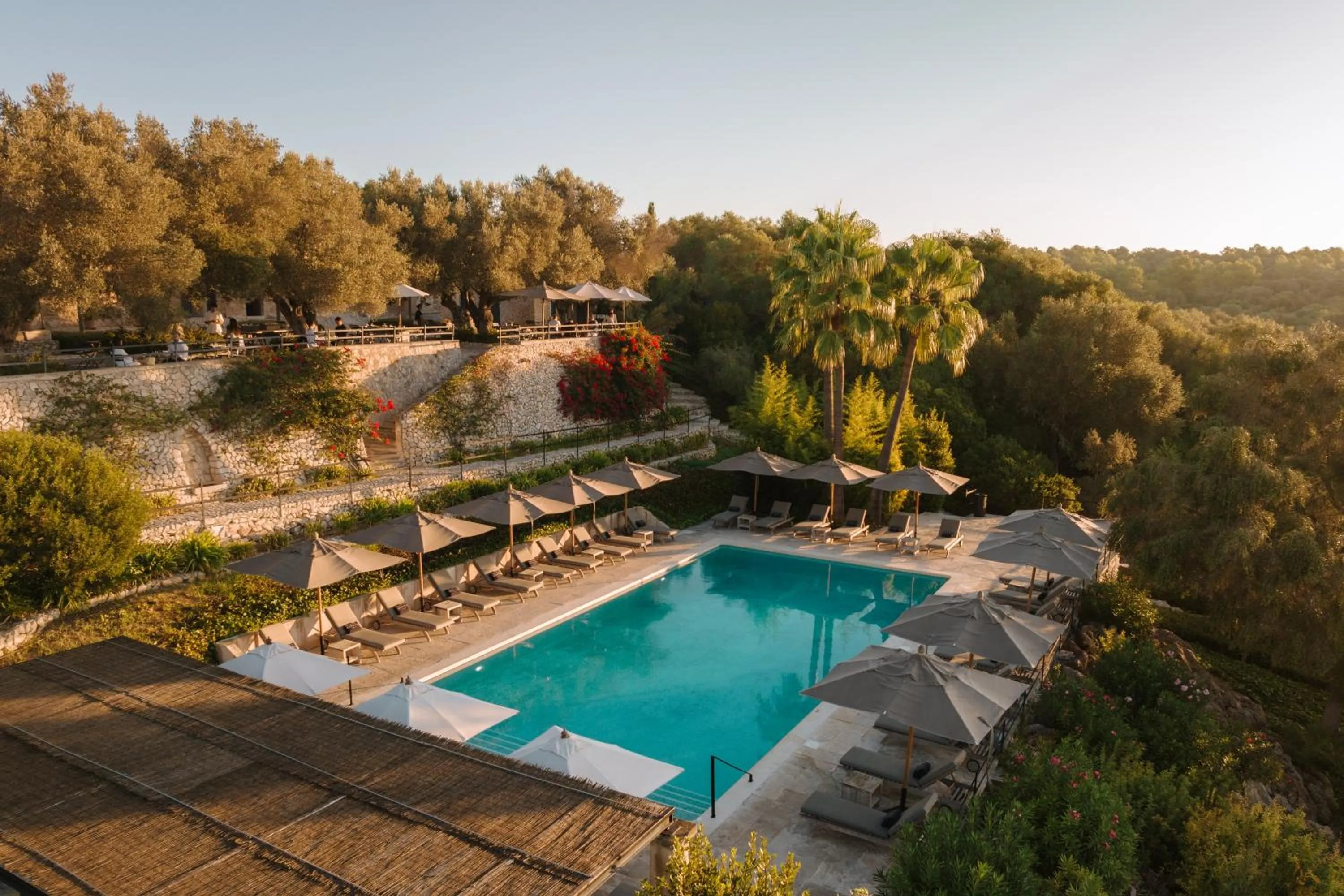 Swimming pool in Finca Serena Mallorca, Small Luxury Hotels