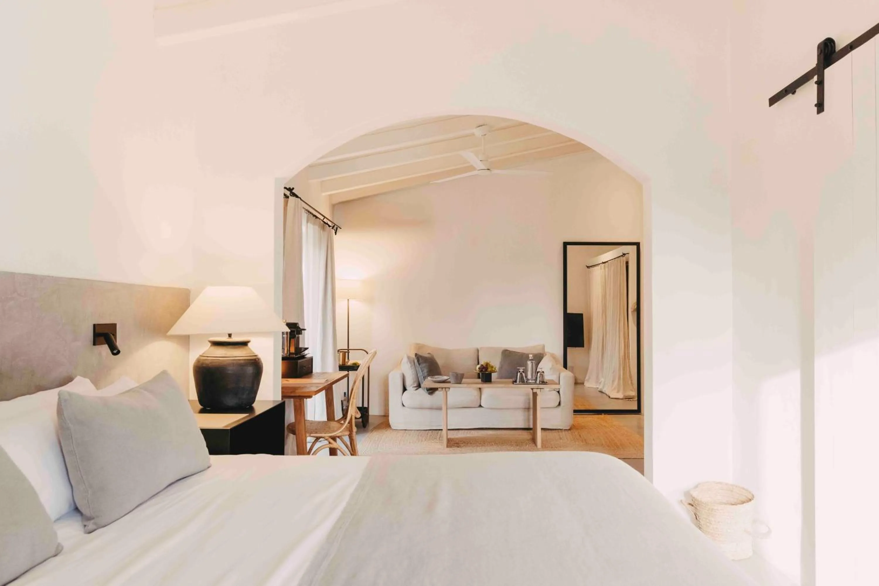 Living room, Bed in Finca Serena Mallorca, Small Luxury Hotels