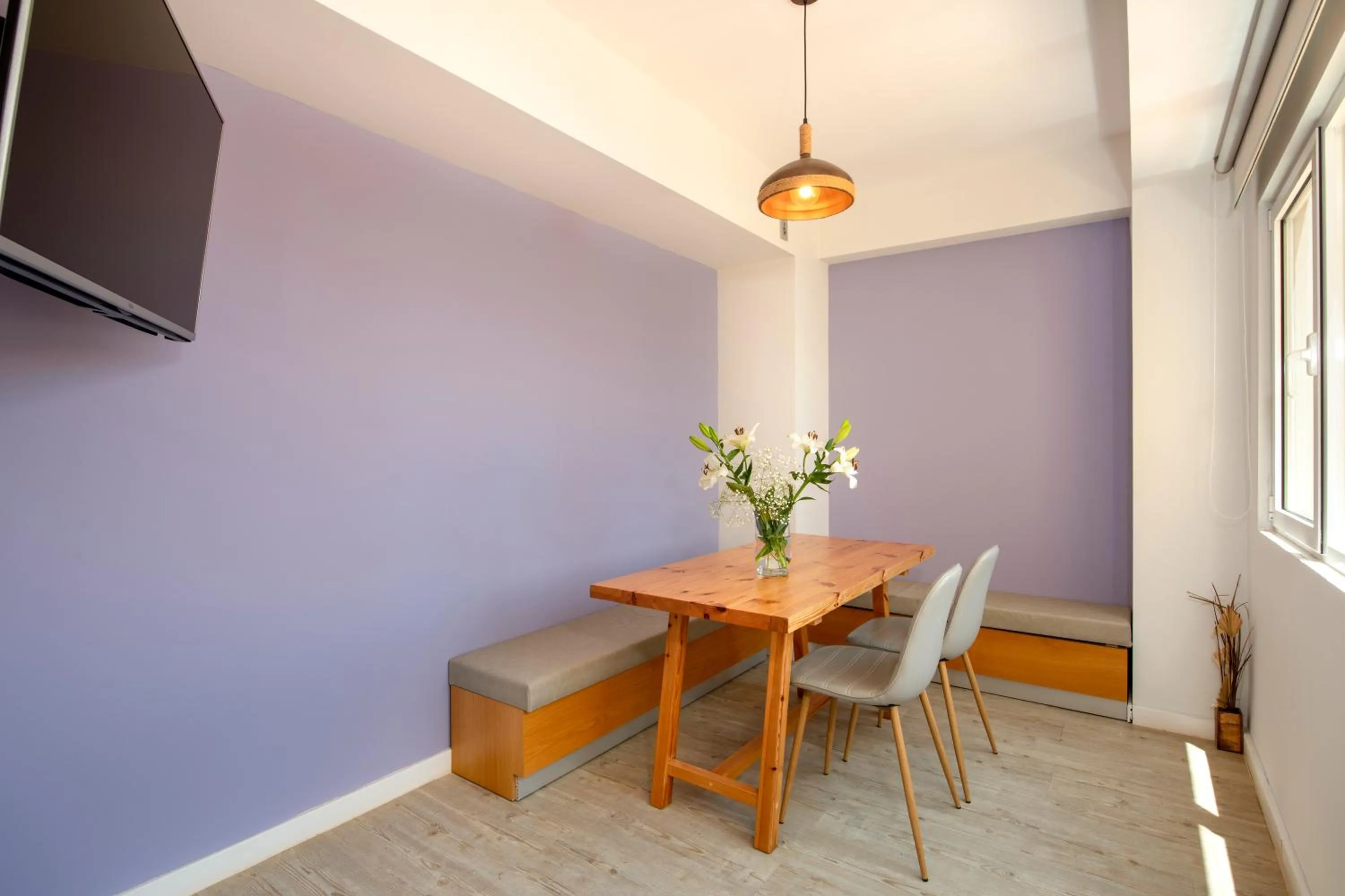 Seating area in Balos Beach