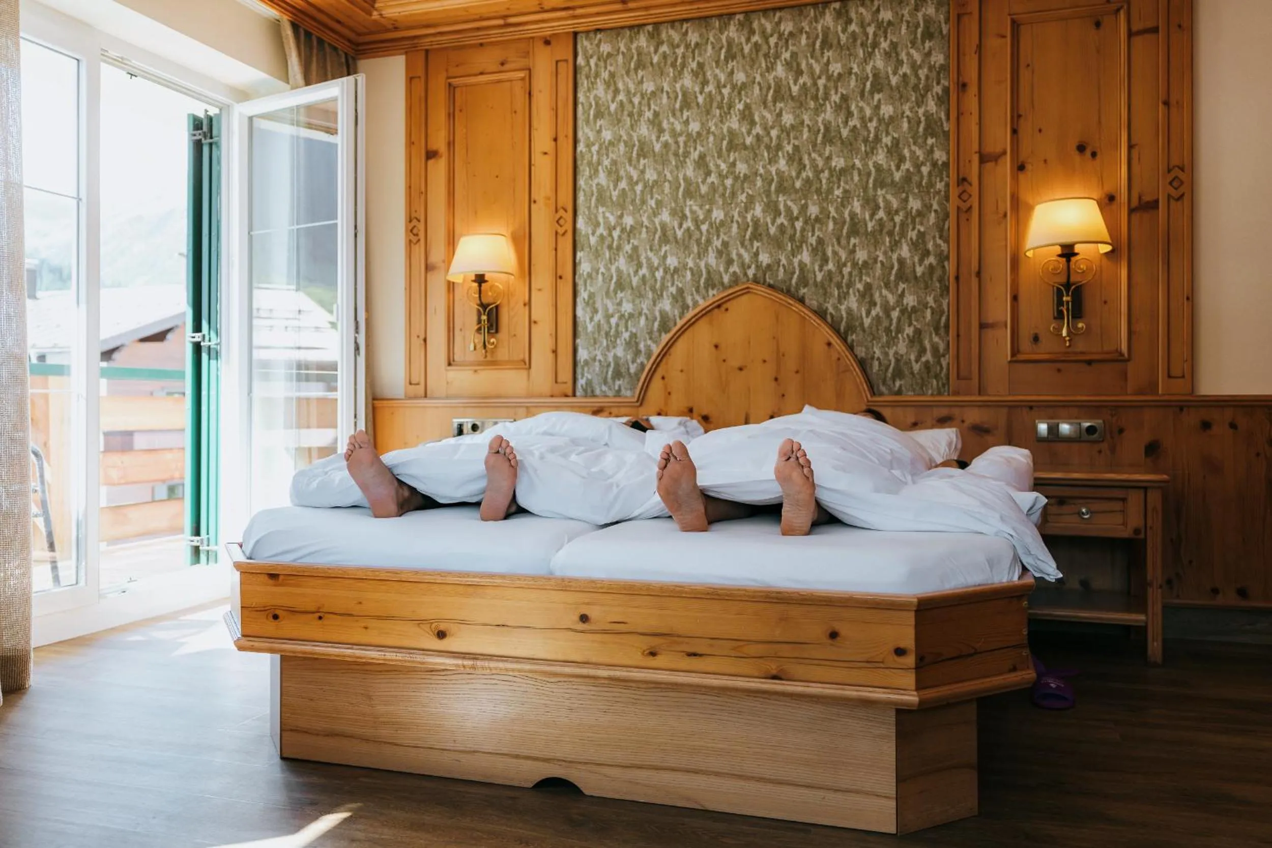 Bed in Anthony´s Alpin Hotel Garni