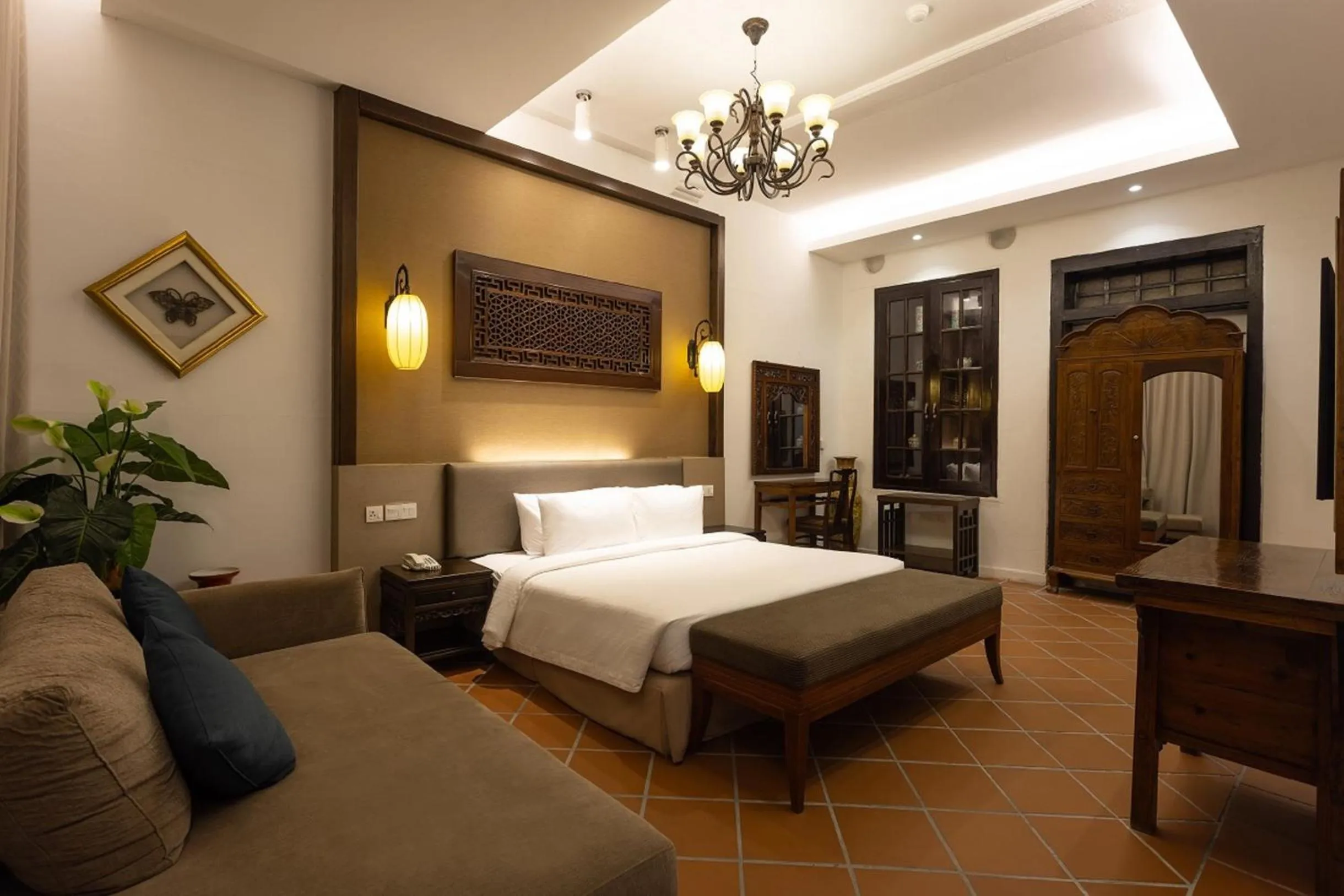 Bed in Hotel Puri Melaka