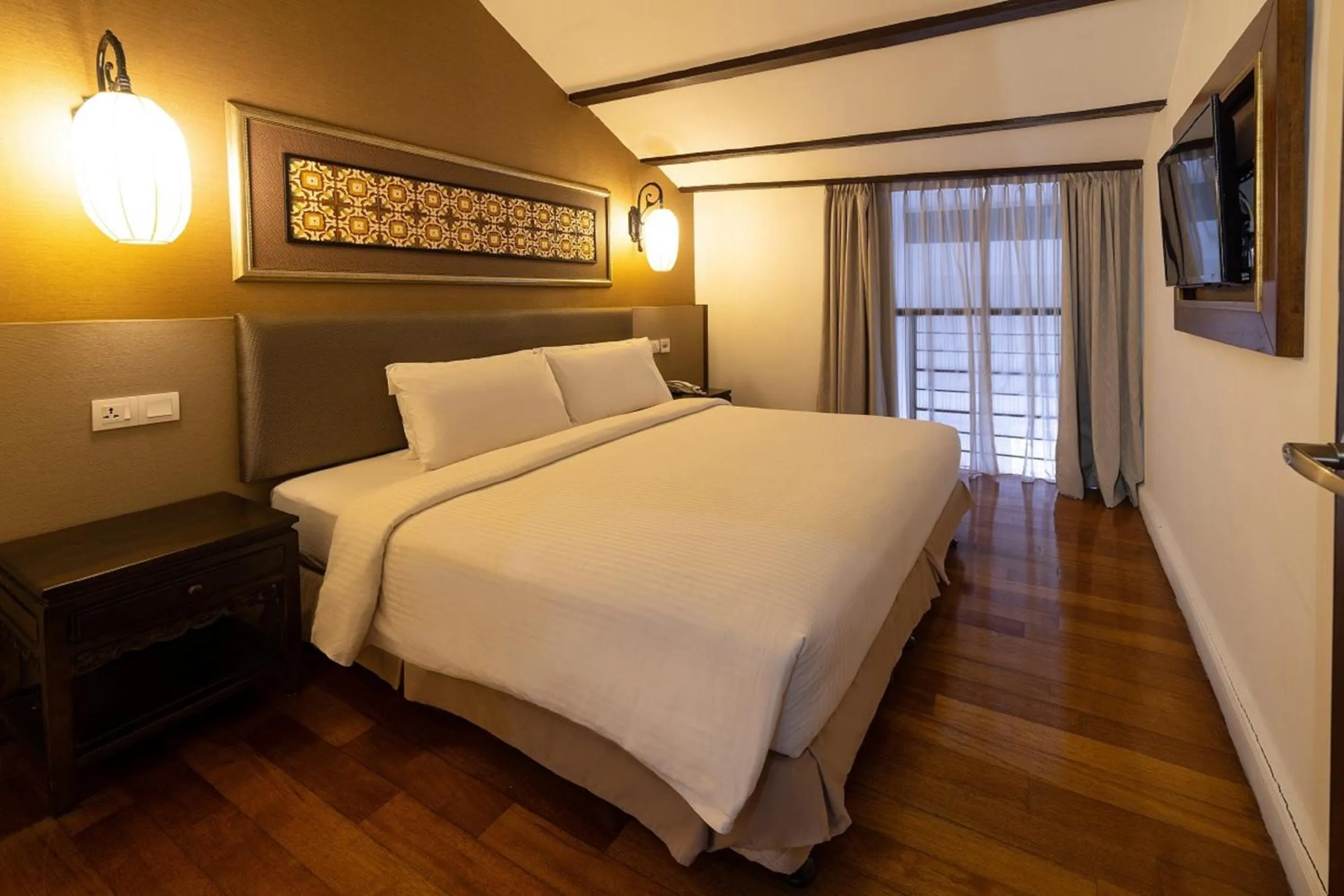 Bedroom, Bed in Hotel Puri Melaka