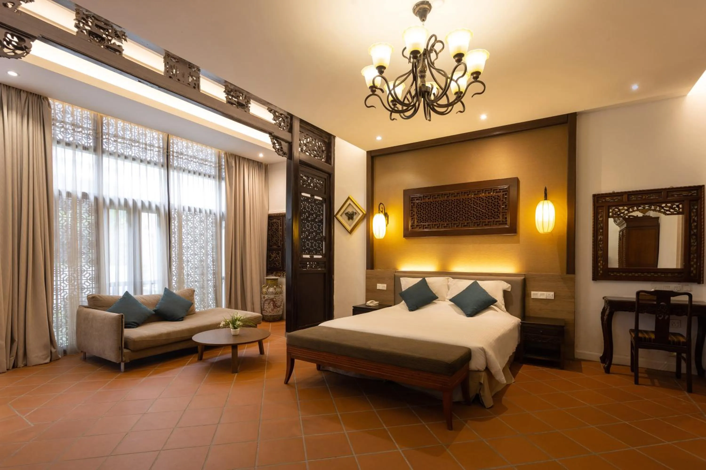 Bed in Hotel Puri Melaka