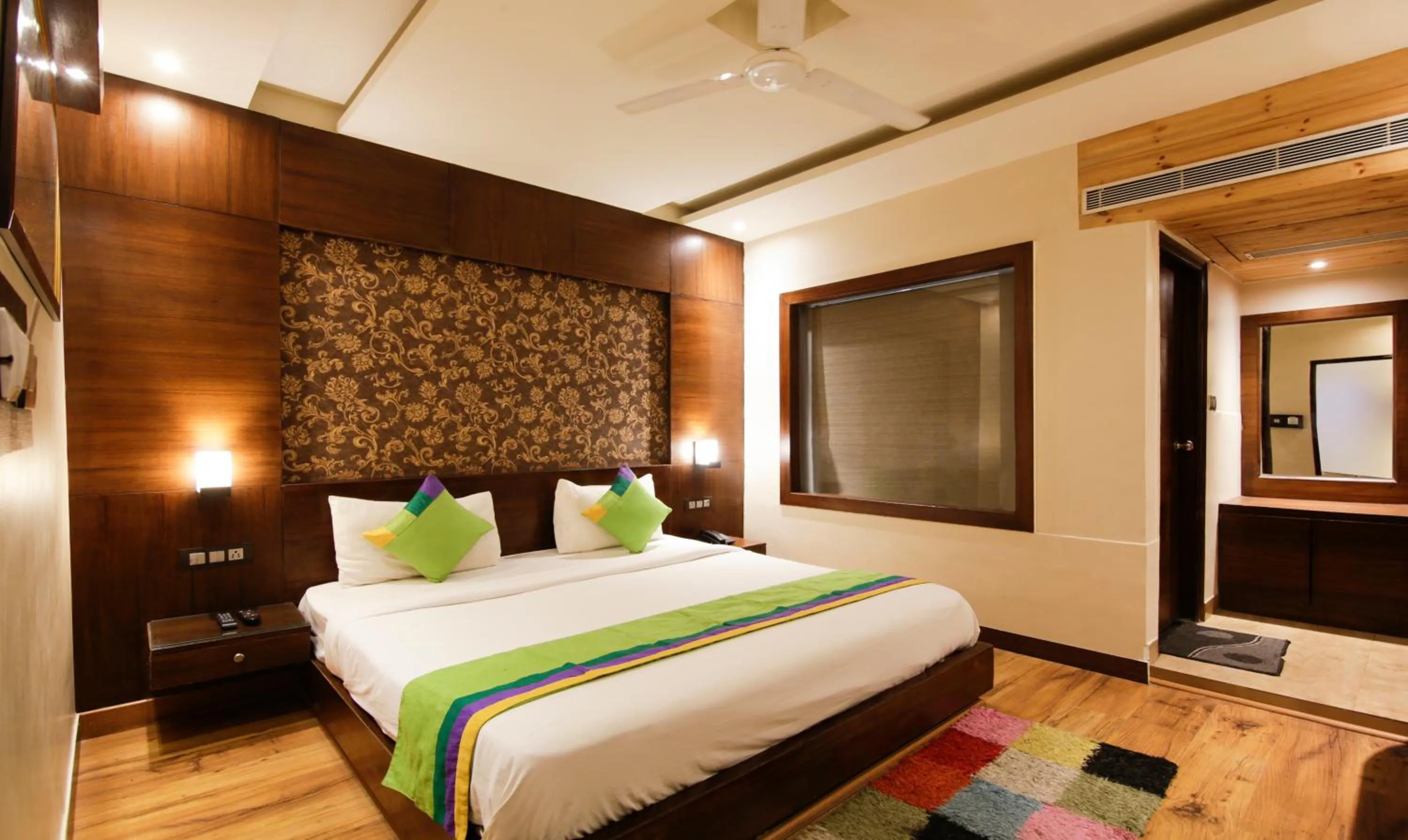 Bed in Treebo Punjabi Nature Residency, Near Faridabad Railway Station