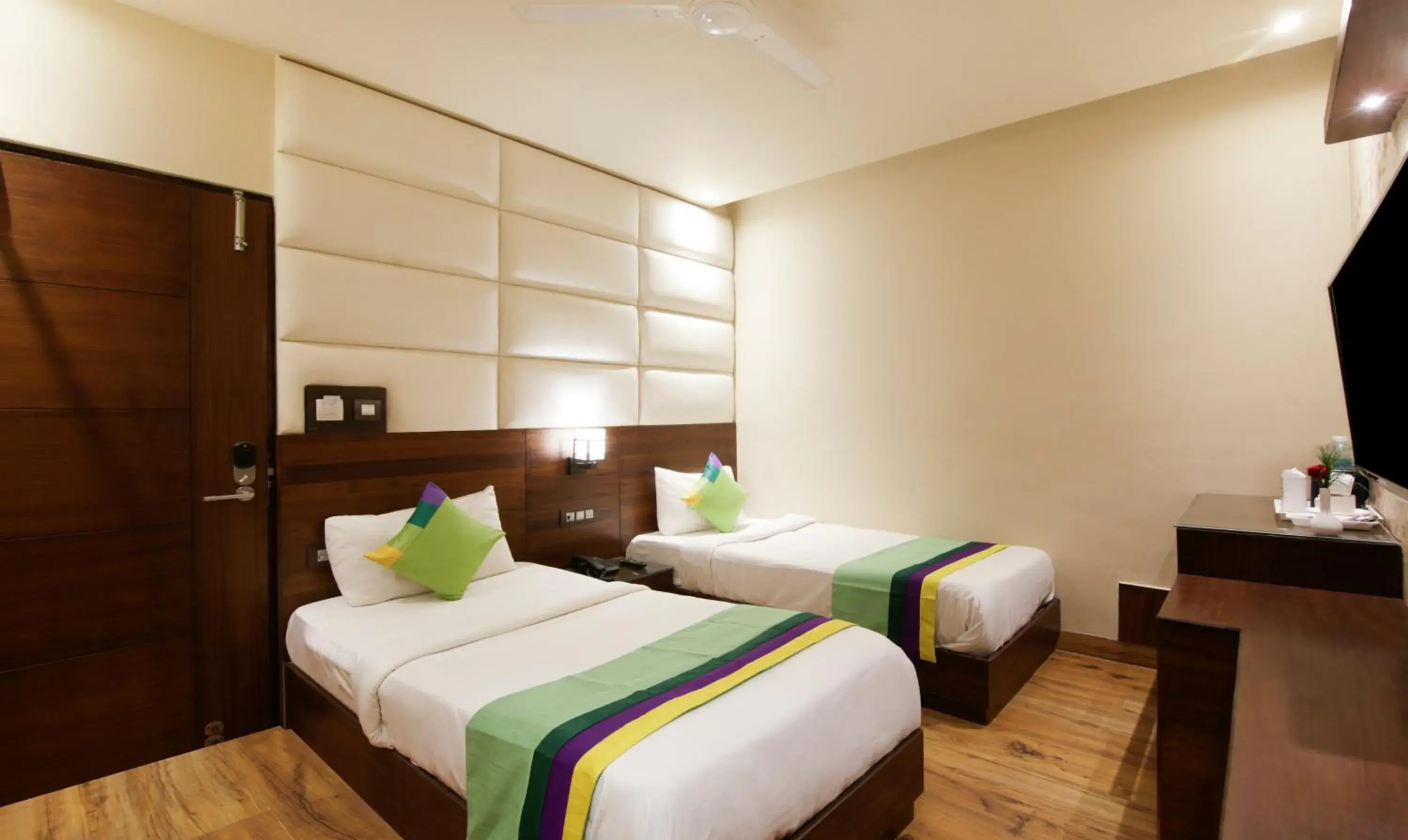 Bed in Treebo Punjabi Nature Residency, Near Faridabad Railway Station Bed in Treebo Punjabi Nature Residency, Near Faridabad Railway Station