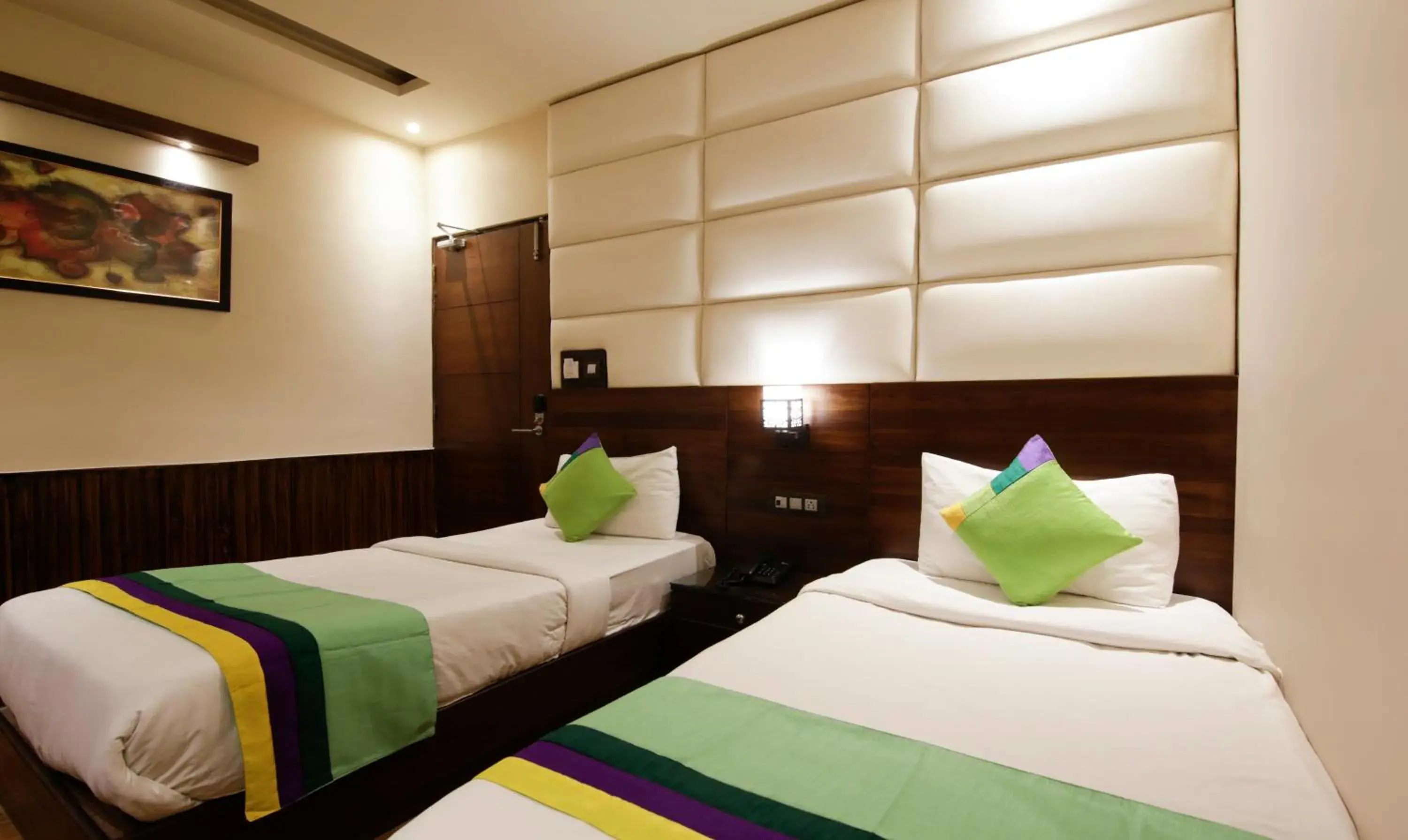 Bed in Treebo Punjabi Nature Residency, Near Faridabad Railway Station Bed in Treebo Punjabi Nature Residency, Near Faridabad Railway Station