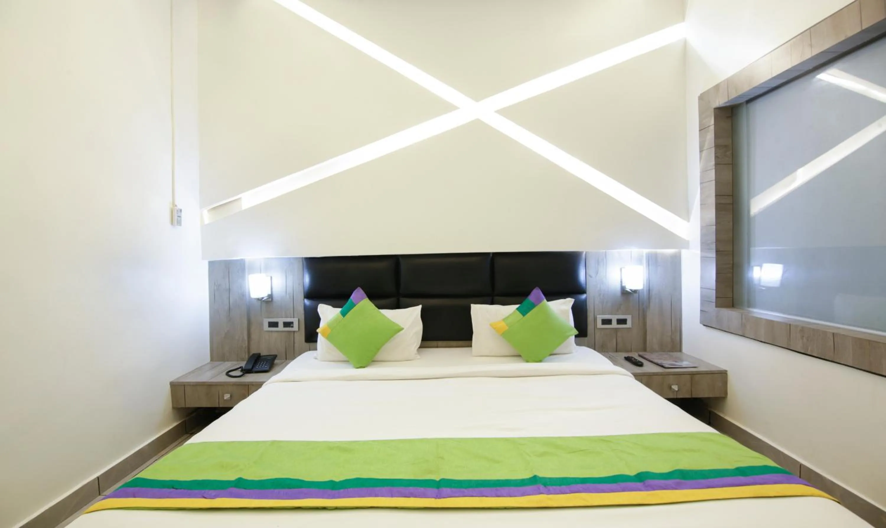 Bed in Treebo Punjabi Nature Residency, Near Faridabad Railway Station