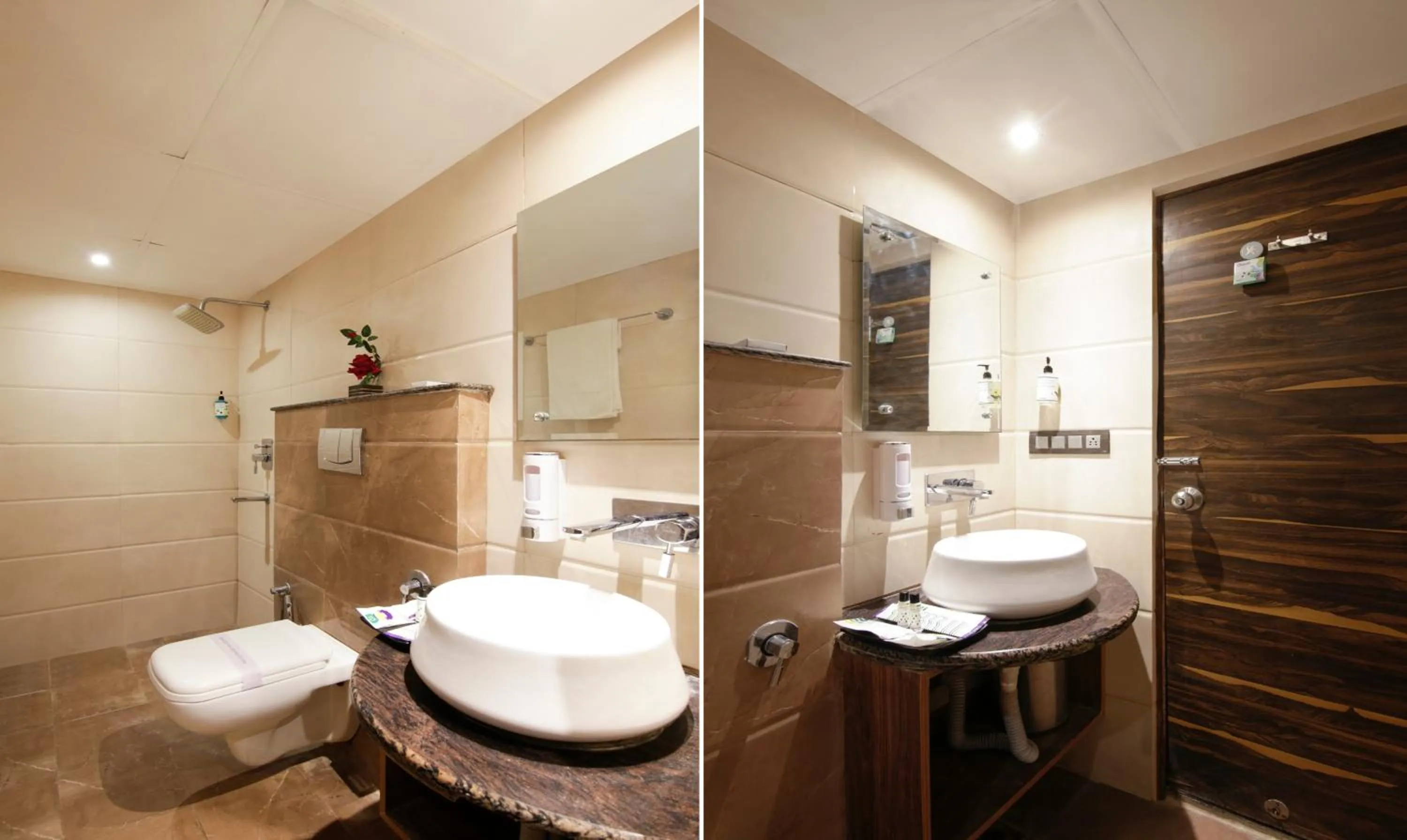 Toilet in Treebo Punjabi Nature Residency, Near Faridabad Railway Station