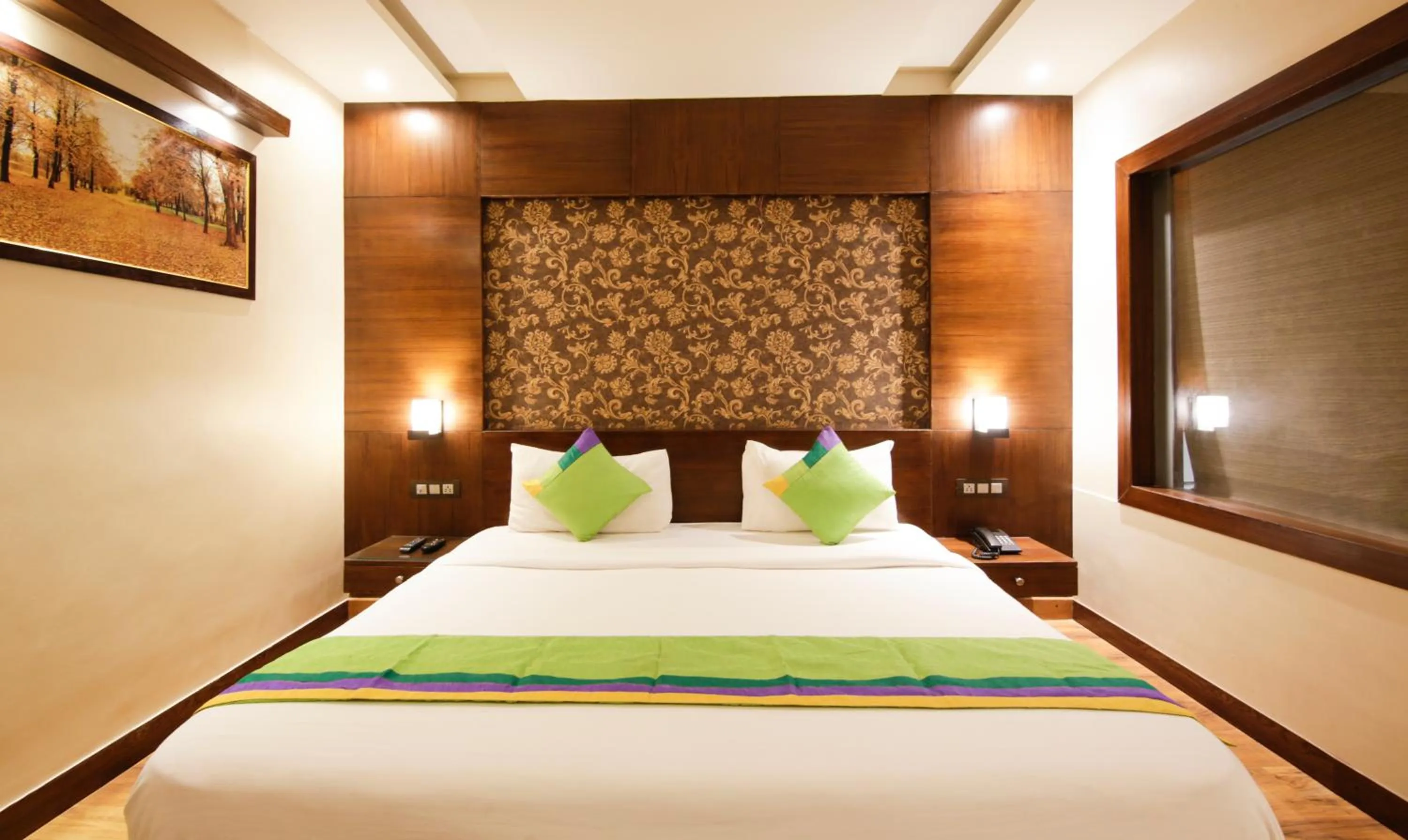 Bed in Treebo Punjabi Nature Residency, Near Faridabad Railway Station