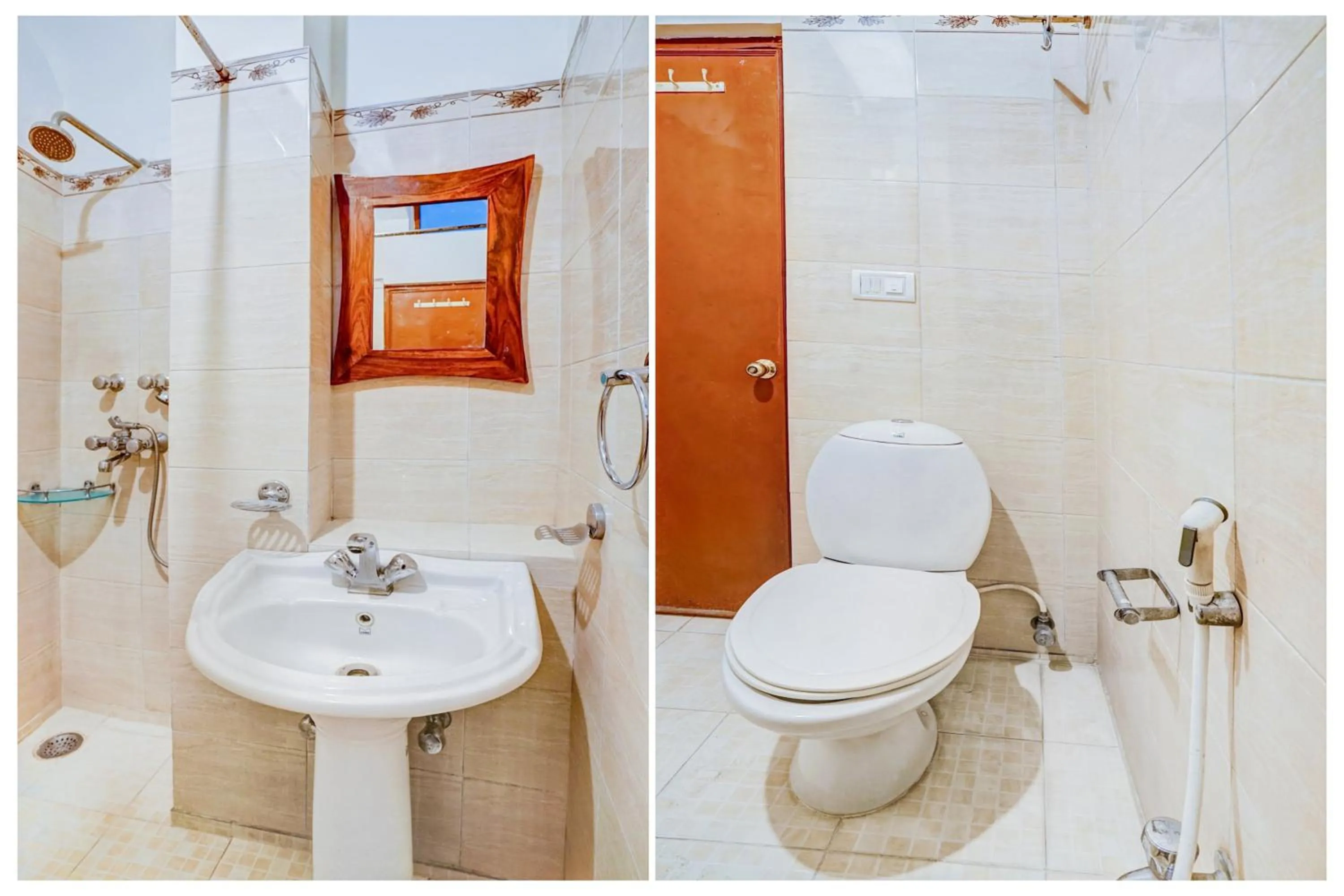 Bathroom in Hotel O Sansarchandra Road Formerly Luna Rosa