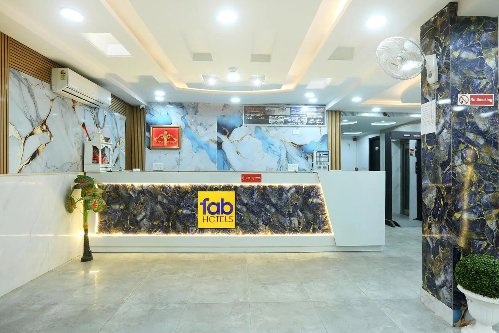 Lobby or reception in FabHotel Airport Zone Olive