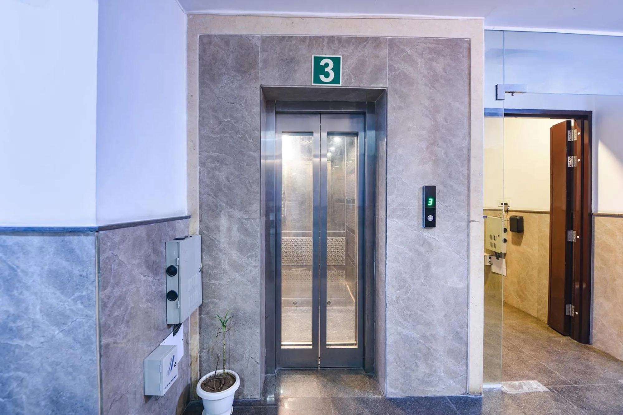 elevator in FabHotel Airport Zone Olive