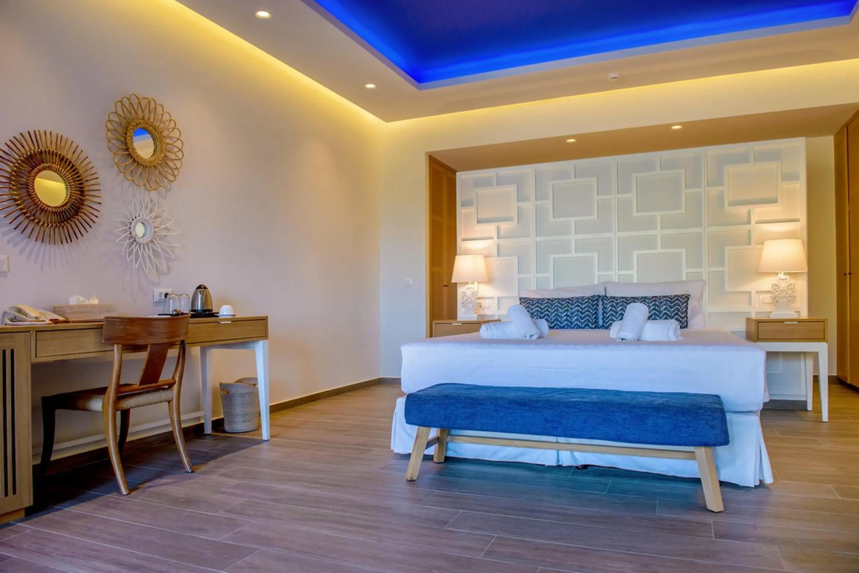 Bed in Villaggio Boutique Hotel Hersonissos - Adults Only Bed in Villaggio Boutique Hotel Hersonissos - Adults Only