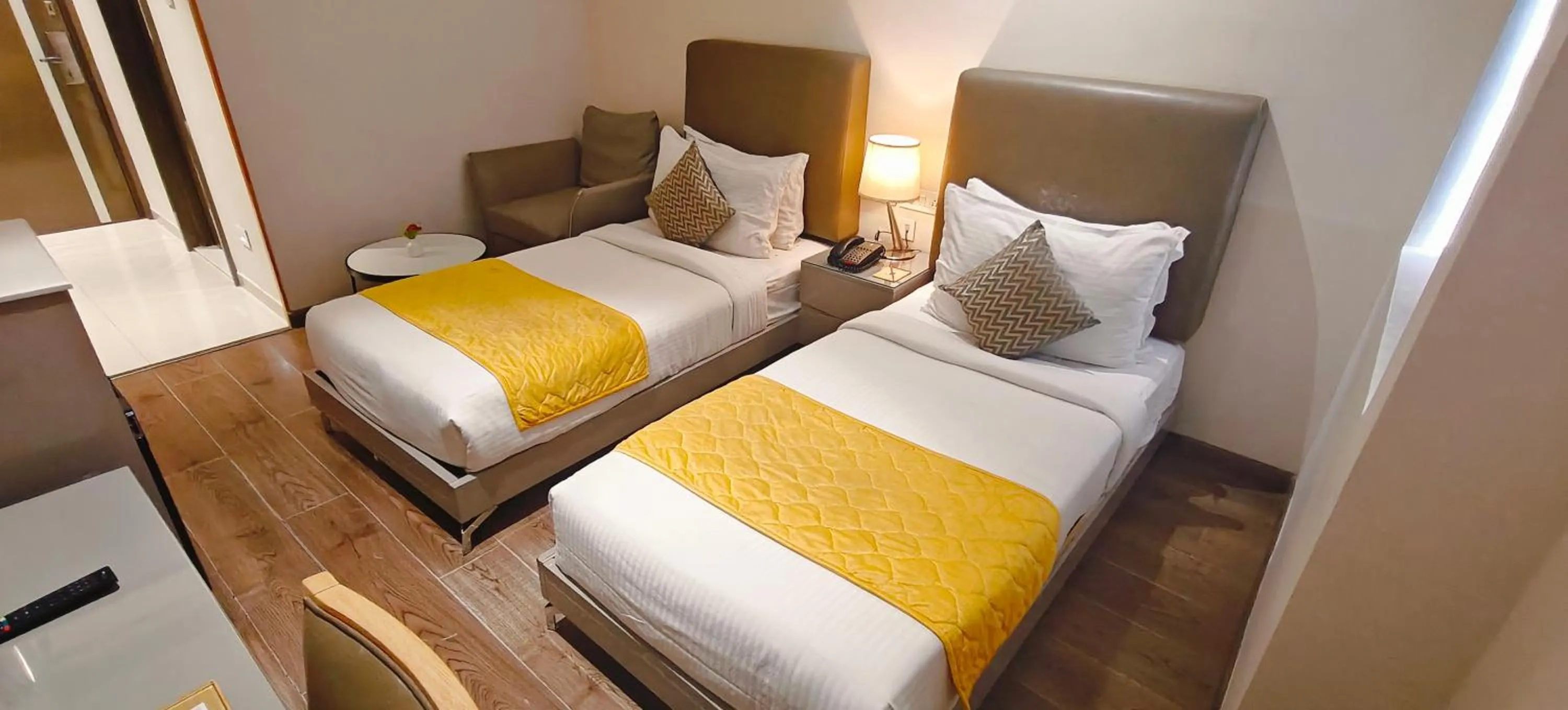 Bed in The Mayberry -A Bergamont Group of Hotels