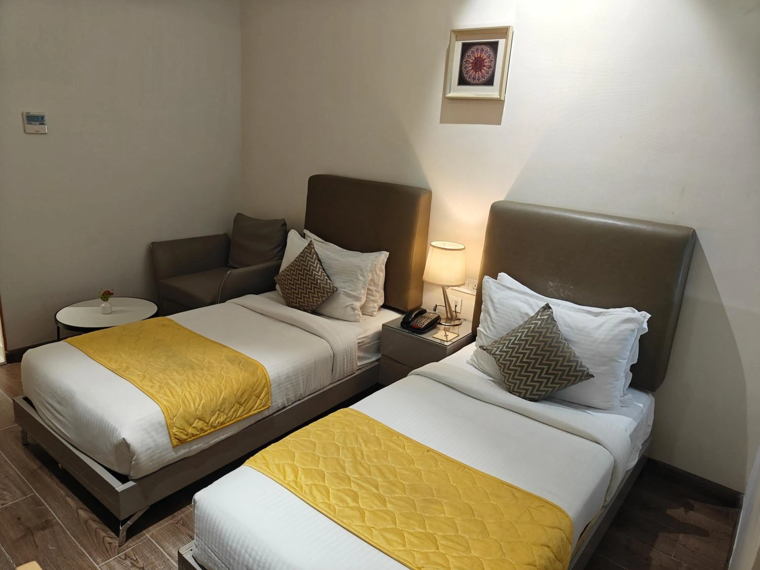 Bed in The Mayberry -A Bergamont Group of Hotels