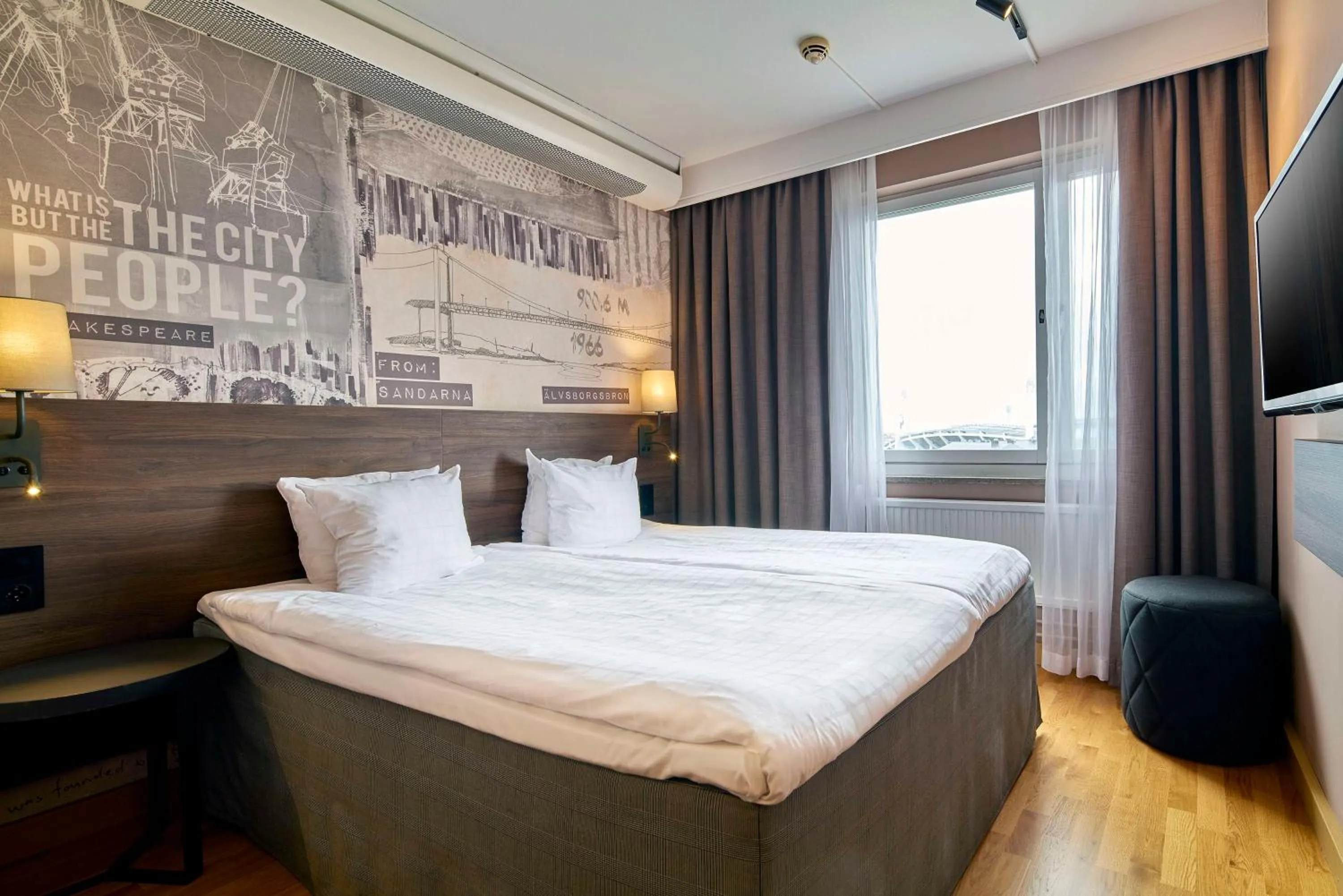 Bedroom, Bed in Scandic Opalen