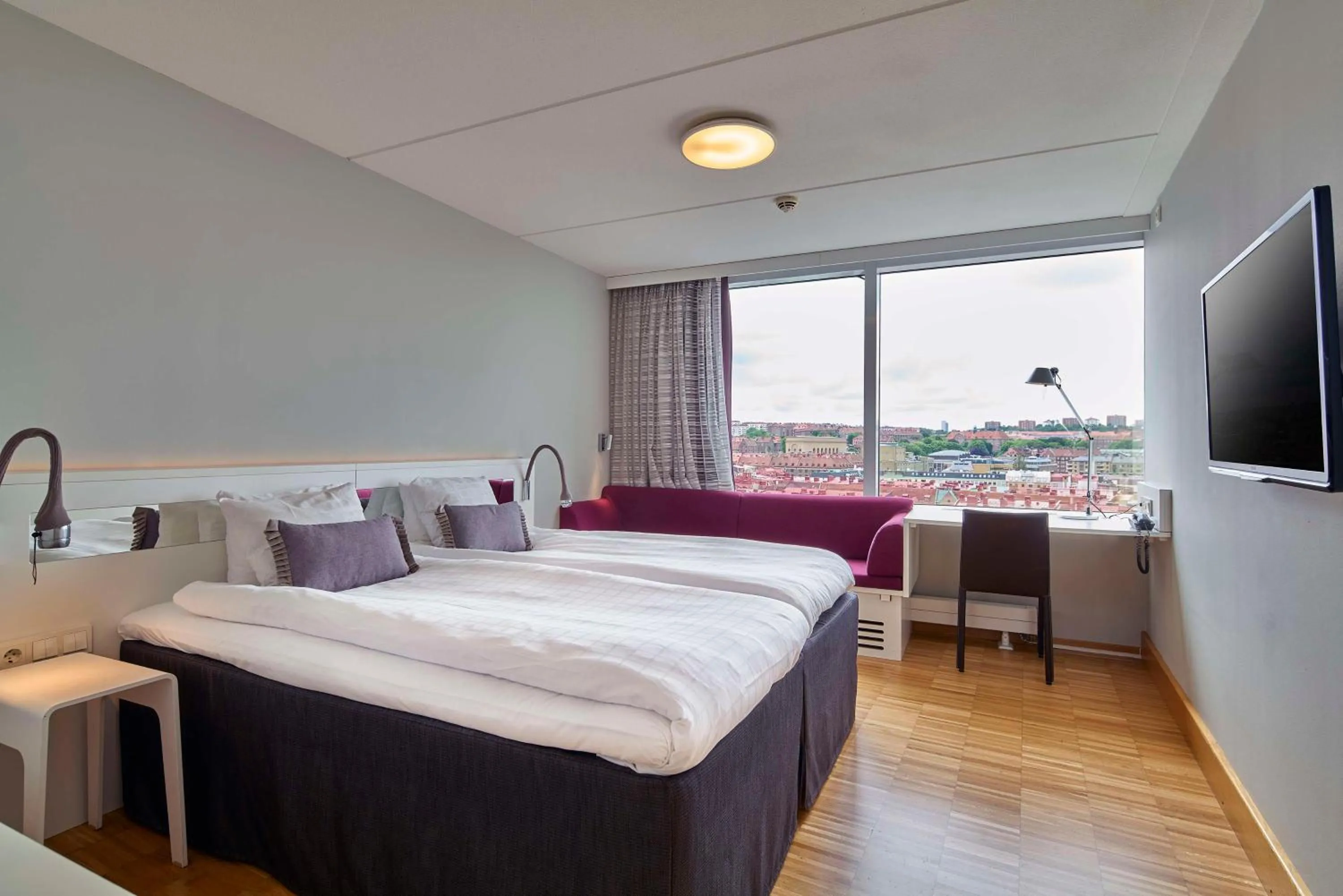 Bedroom, Bed in Scandic Opalen