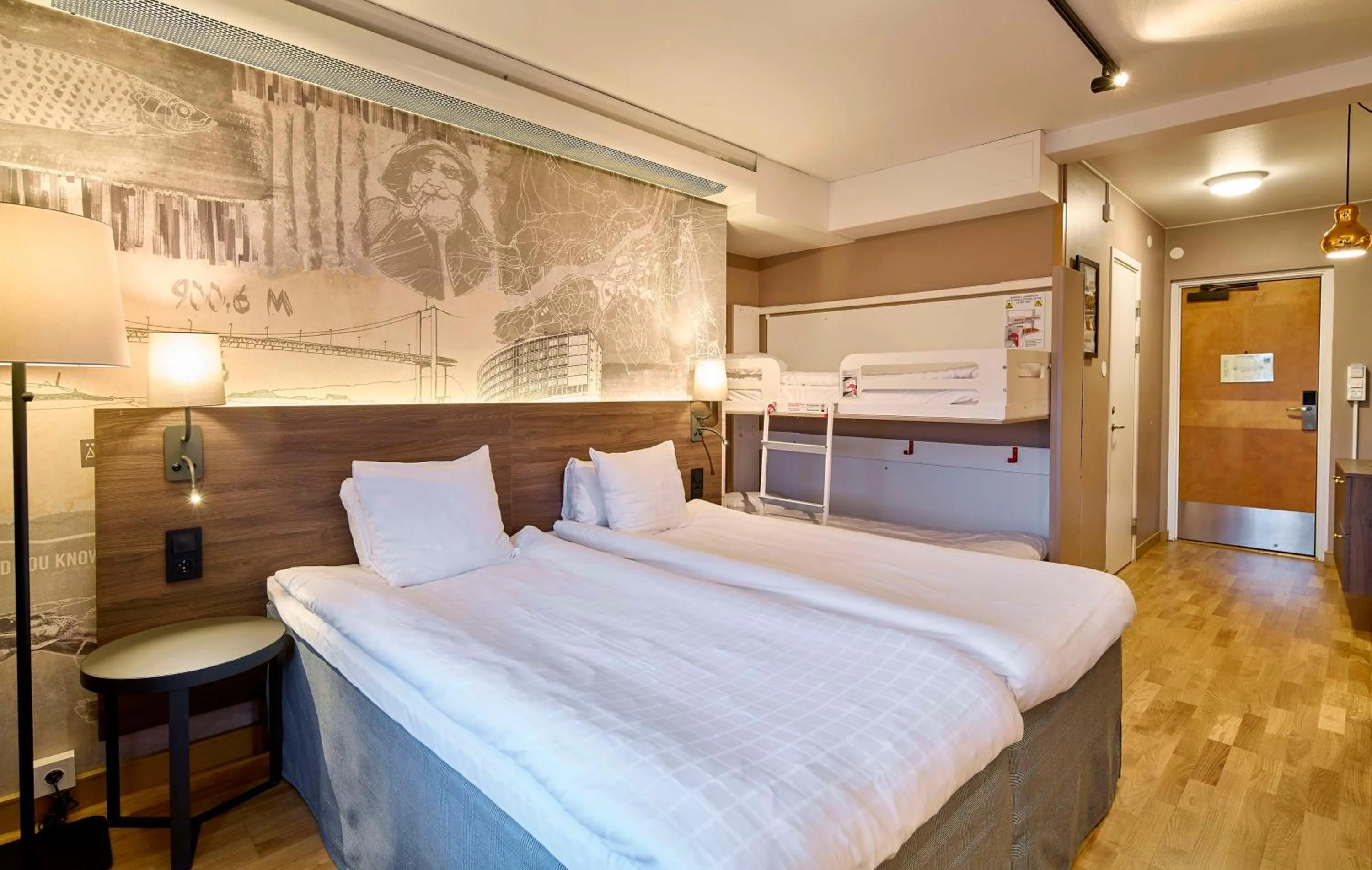 Bedroom, Bed in Scandic Opalen