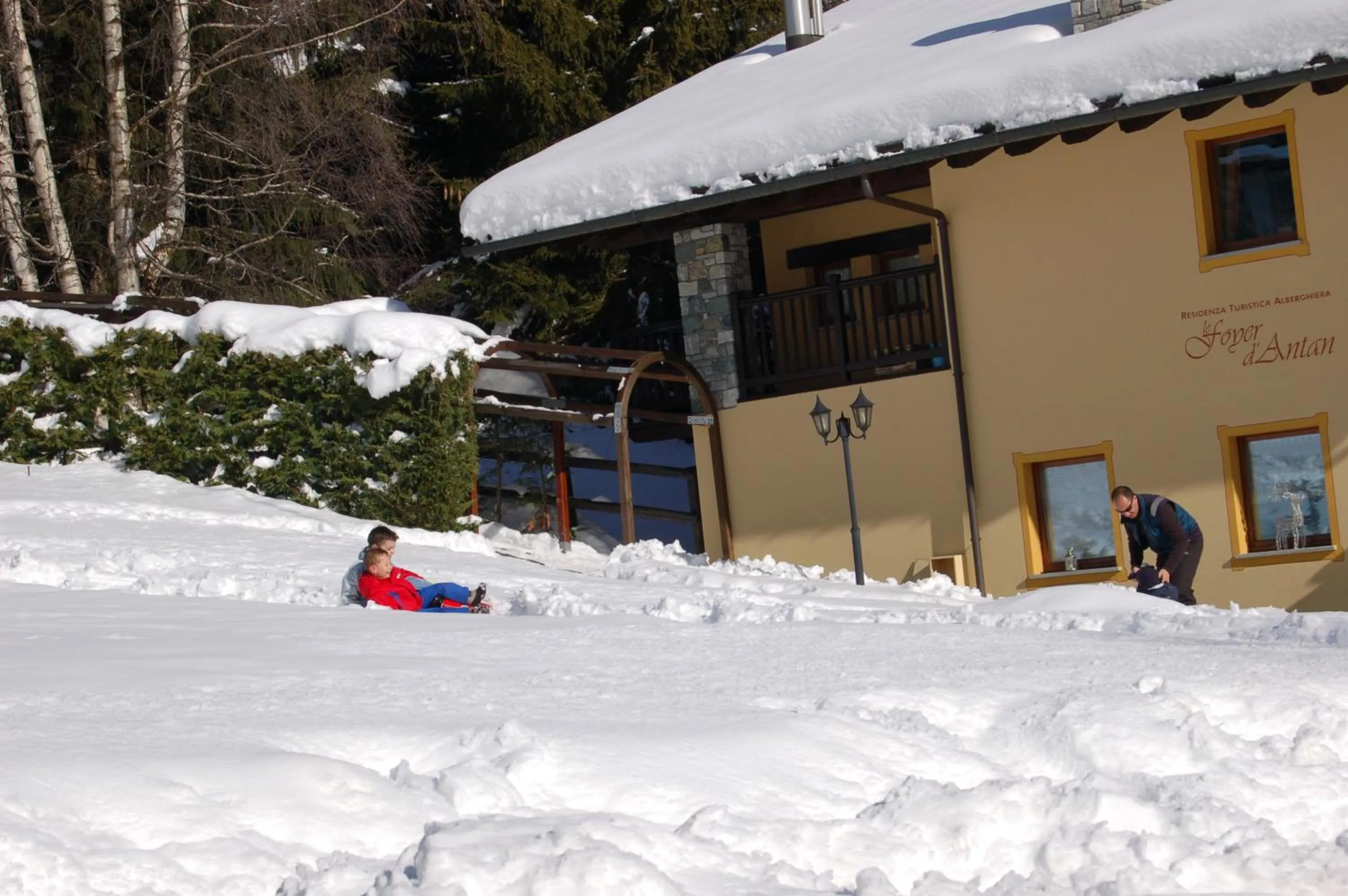 Winter in Aparthotel Foyer d'antan SUITE con caminetto hammam o vasca idromassaggio