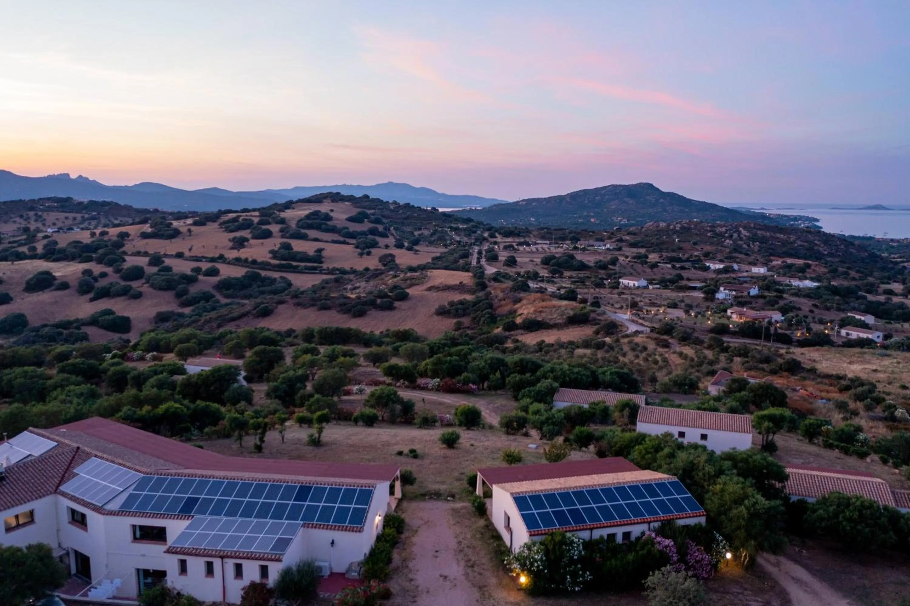 Bird's eye view in Borgo Alba Barona Turismo Rurale