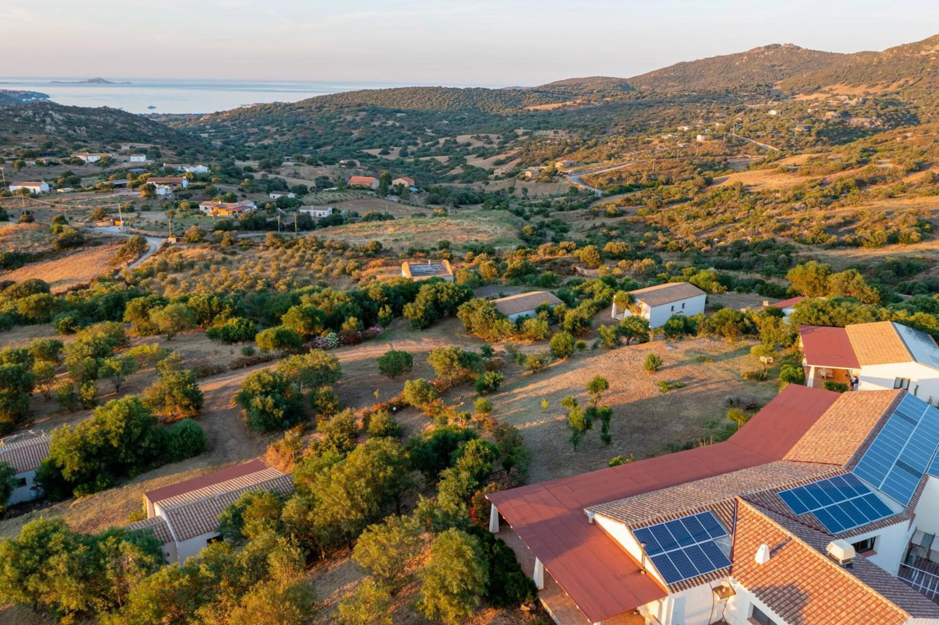 Bird's eye view in Borgo Alba Barona Turismo Rurale