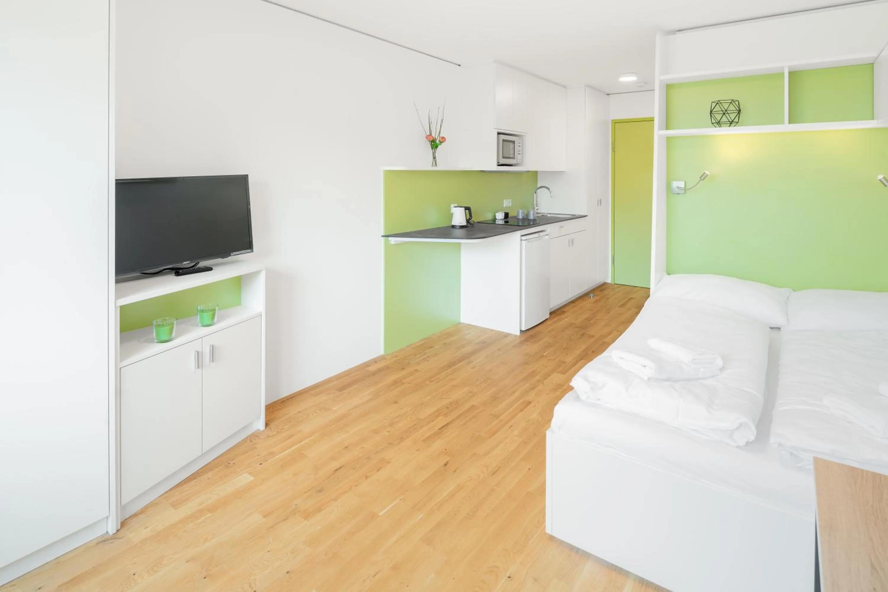 Kitchen or kitchenette in myNext - Hotel Leo