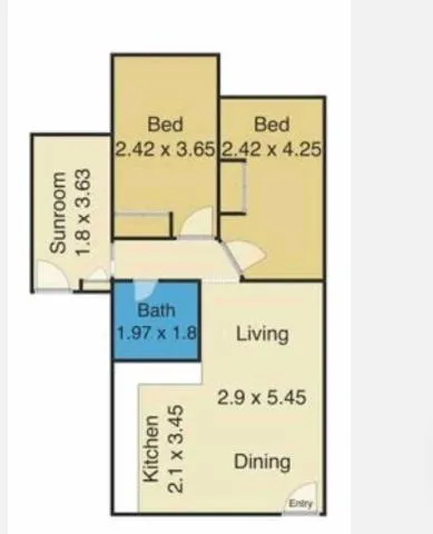 Floor plan in The Fisherman's Shack