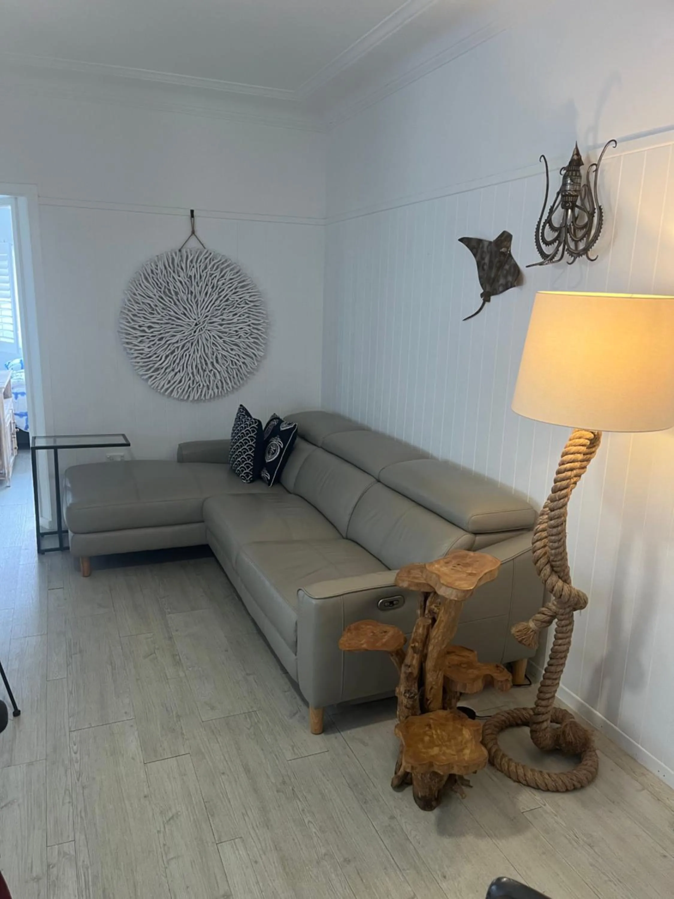 Living room in The Fisherman's Shack
