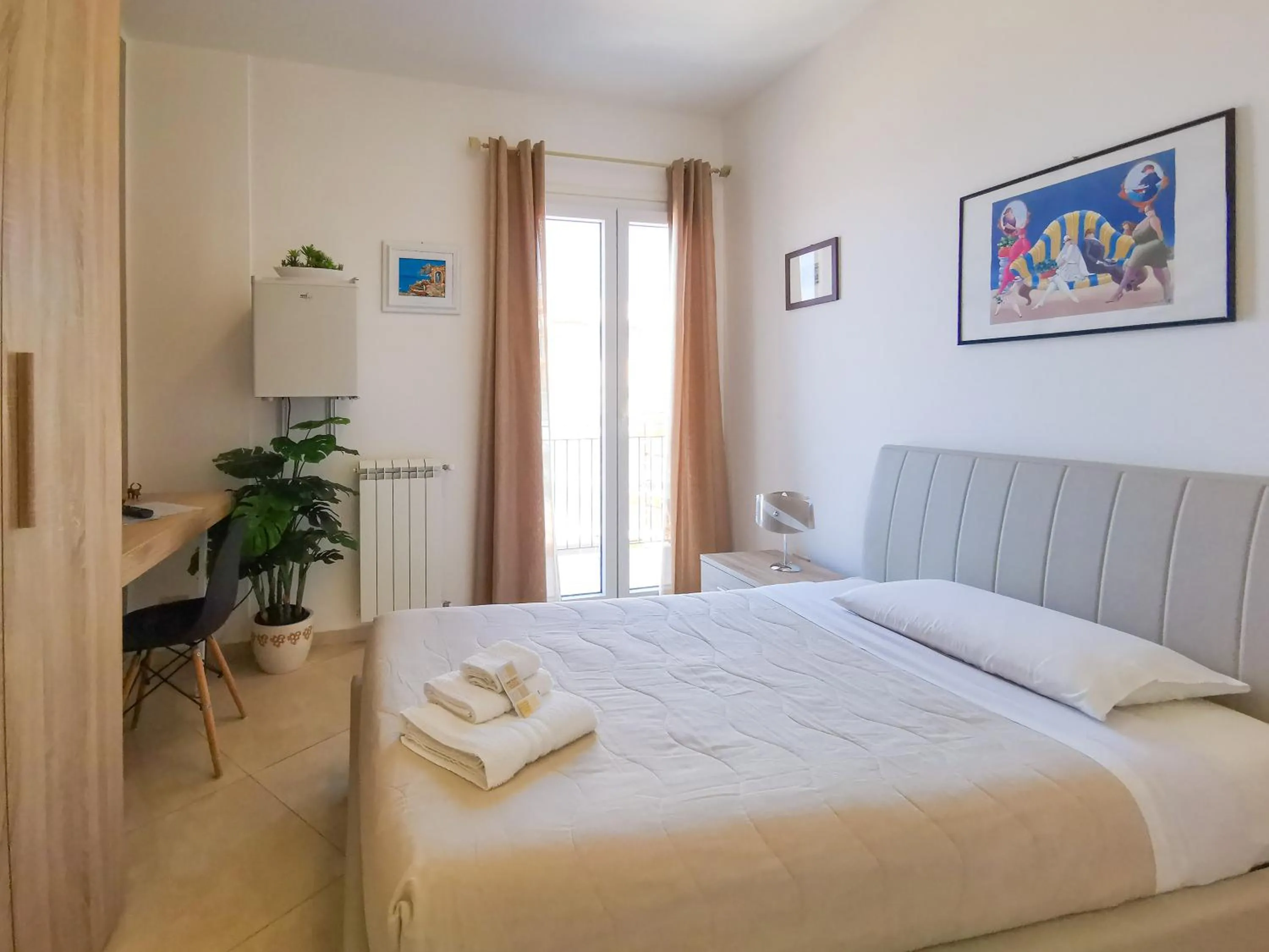 Bed in B&B Una Terrazza sul Golfo di Sferracavallo