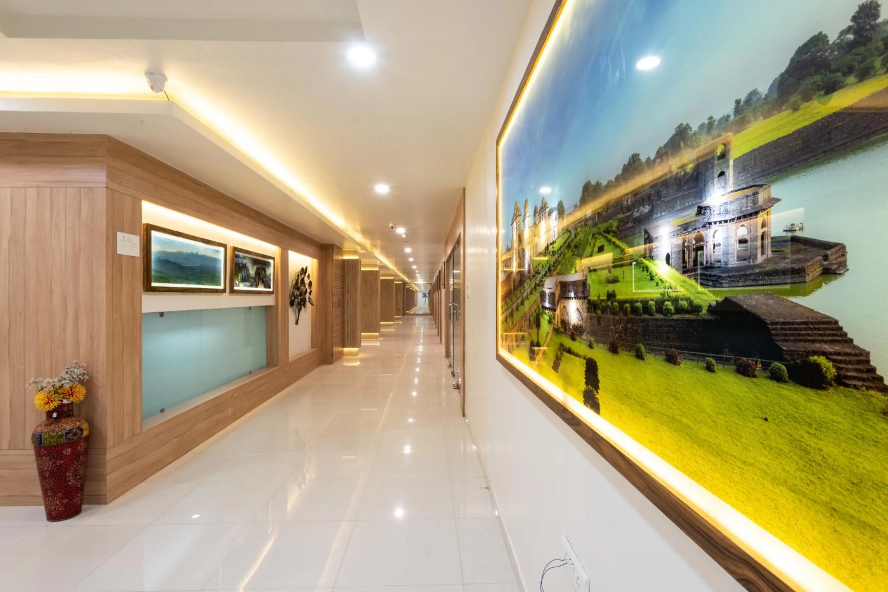 Lobby or reception in Hotel Drishti,Bhopal