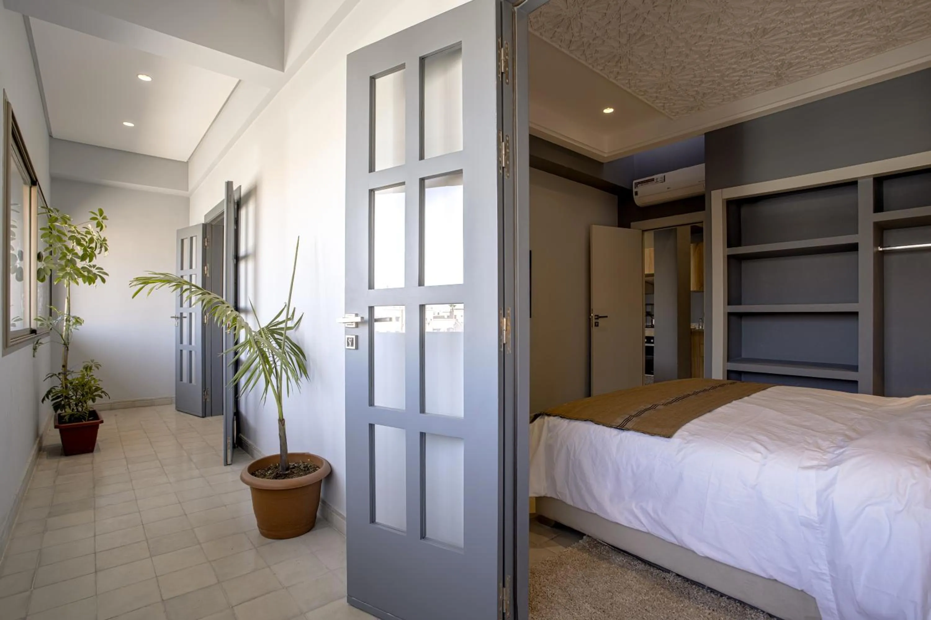 Patio, Bed in BnB MEDINA