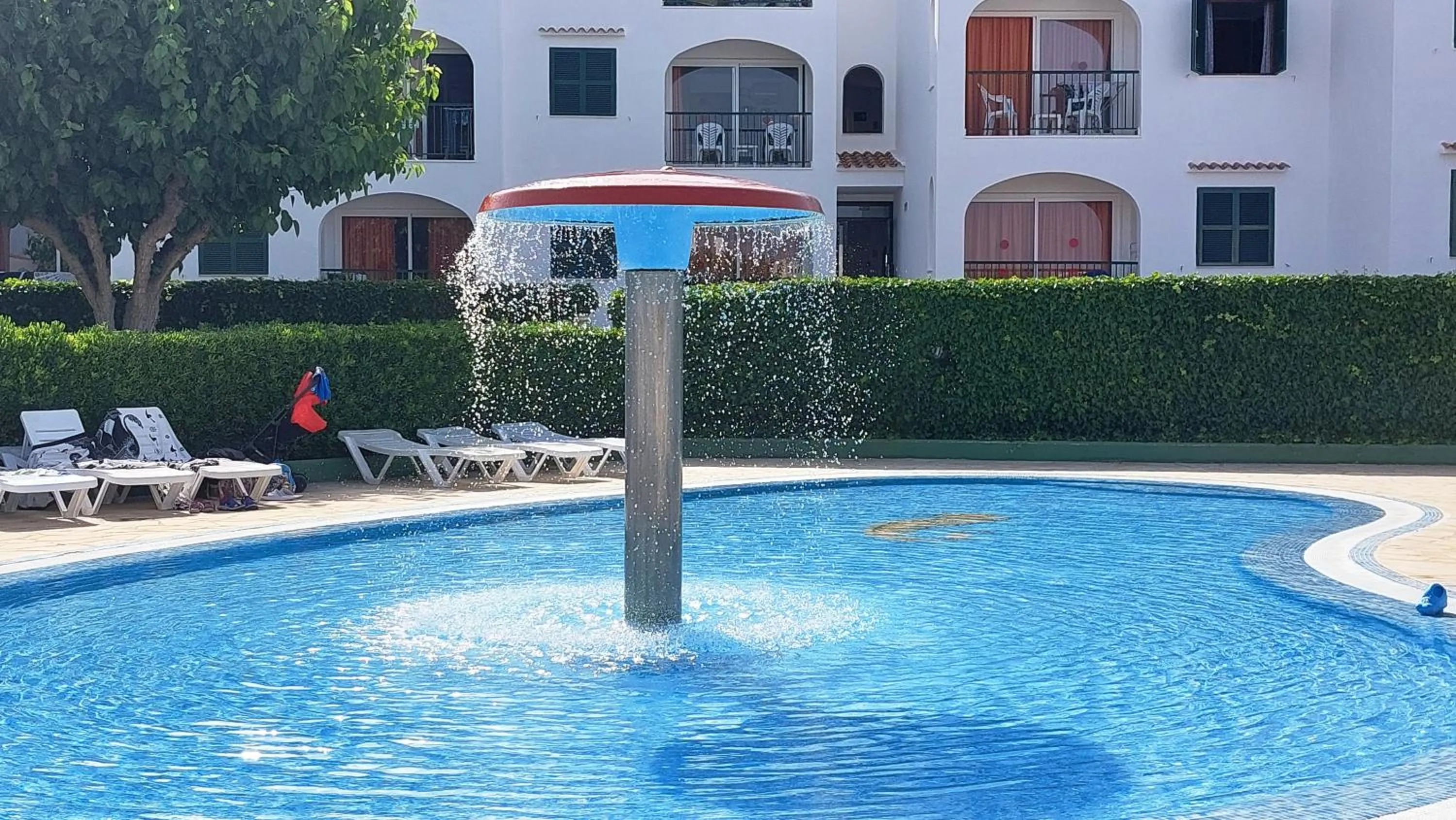 Pool view in Apartamentos Vista Blanes